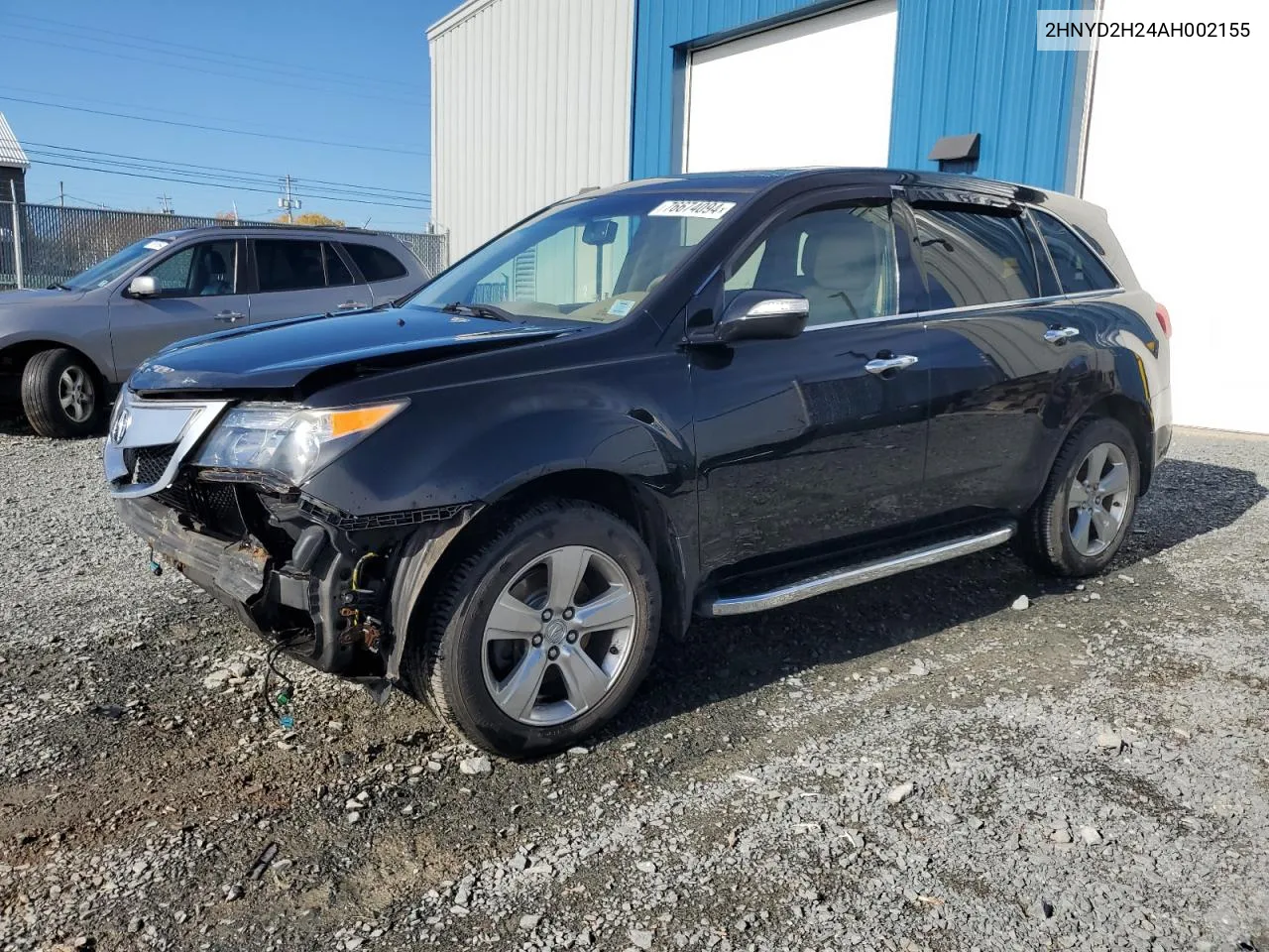 2010 Acura Mdx VIN: 2HNYD2H24AH002155 Lot: 76674094