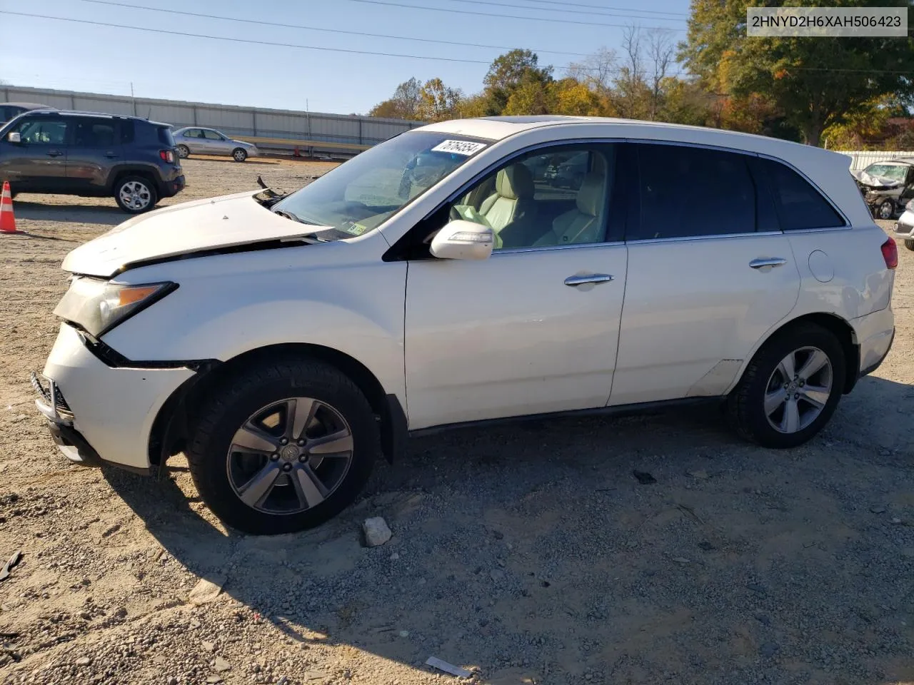 2010 Acura Mdx Technology VIN: 2HNYD2H6XAH506423 Lot: 76764554