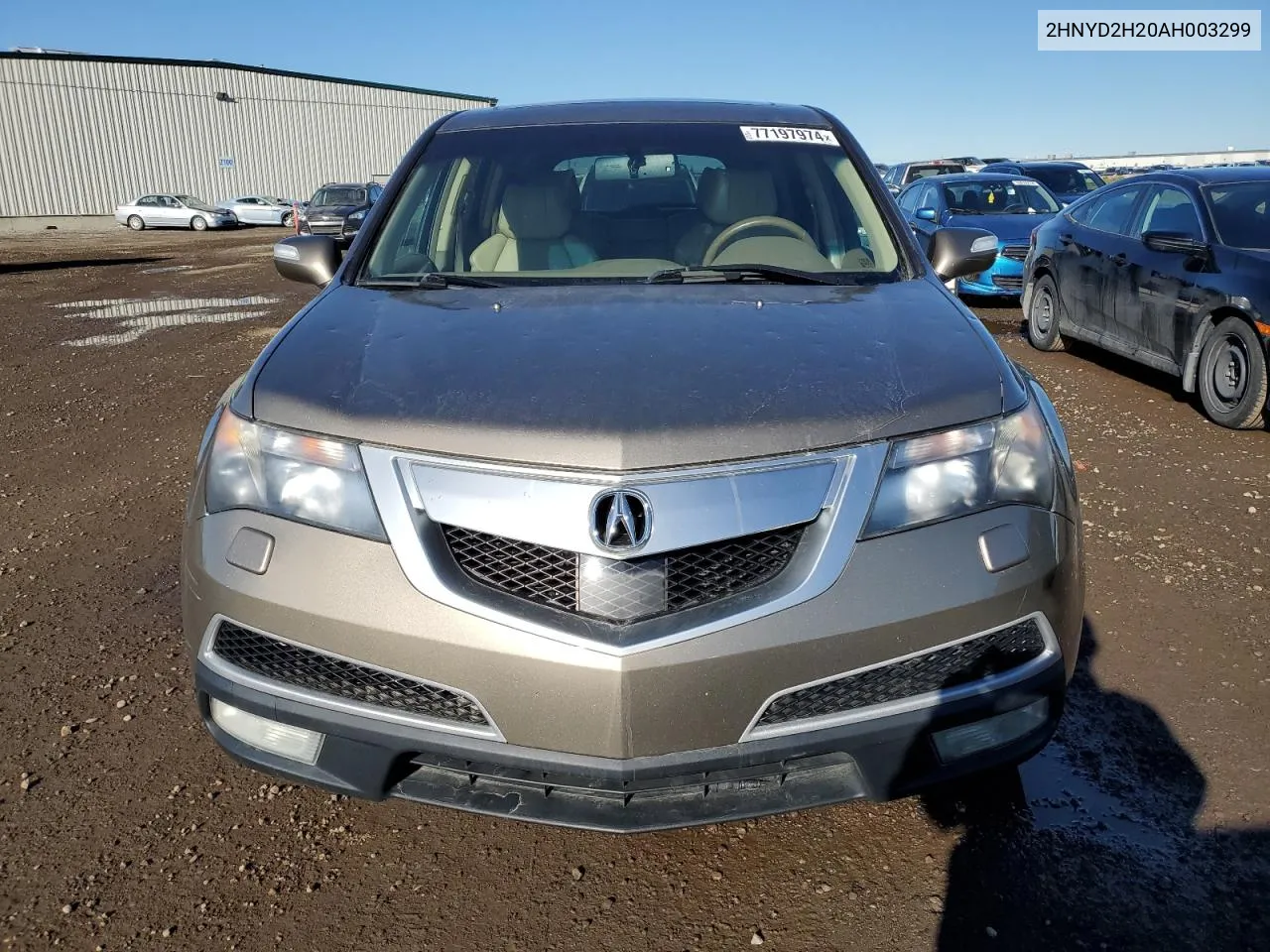 2010 Acura Mdx VIN: 2HNYD2H20AH003299 Lot: 77197974