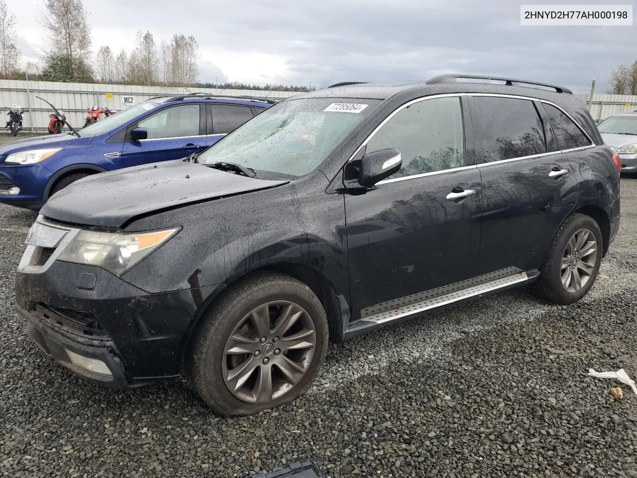 2010 Acura Mdx Advance VIN: 2HNYD2H77AH000198 Lot: 77285064