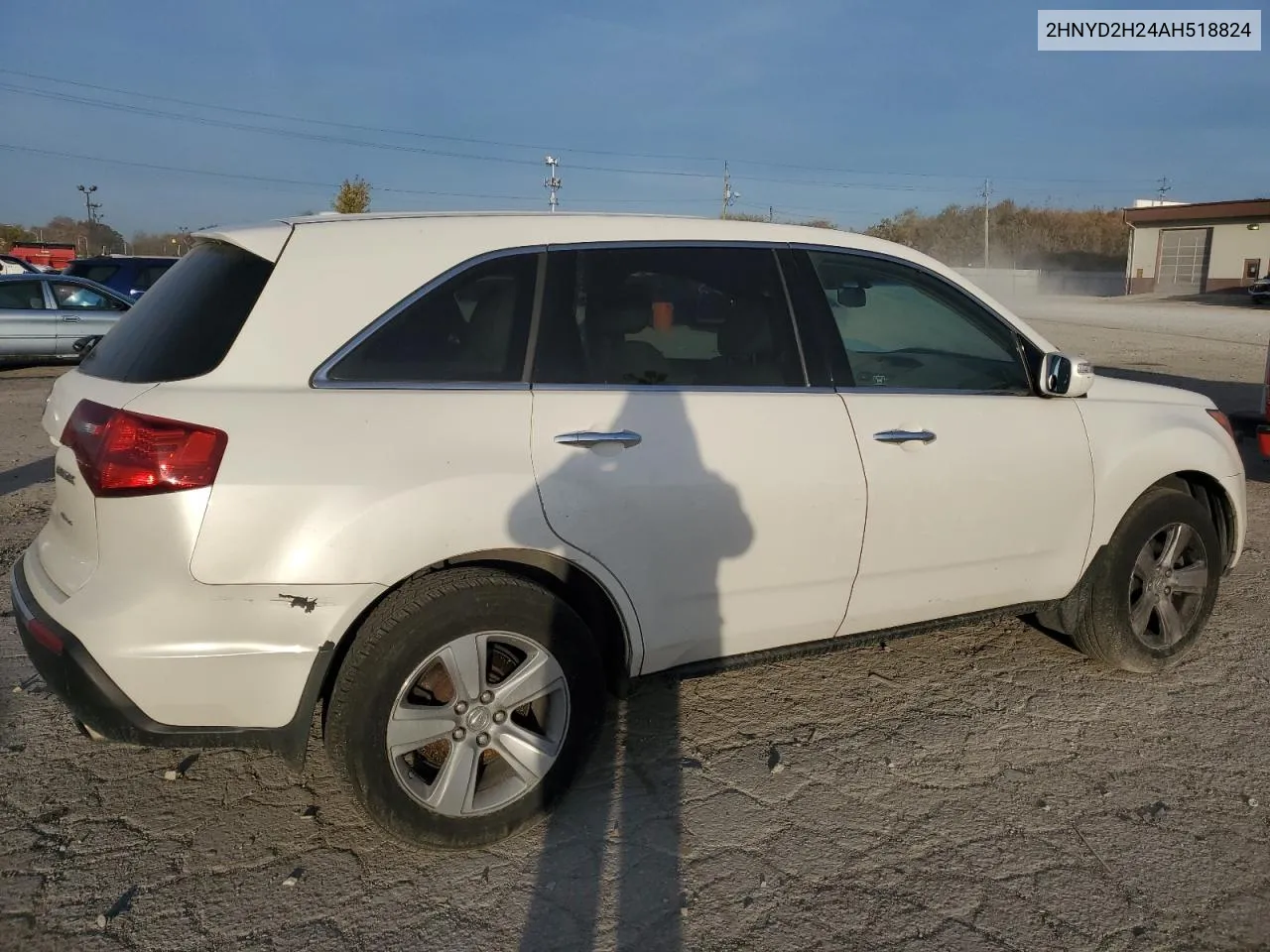 2010 Acura Mdx VIN: 2HNYD2H24AH518824 Lot: 77365614