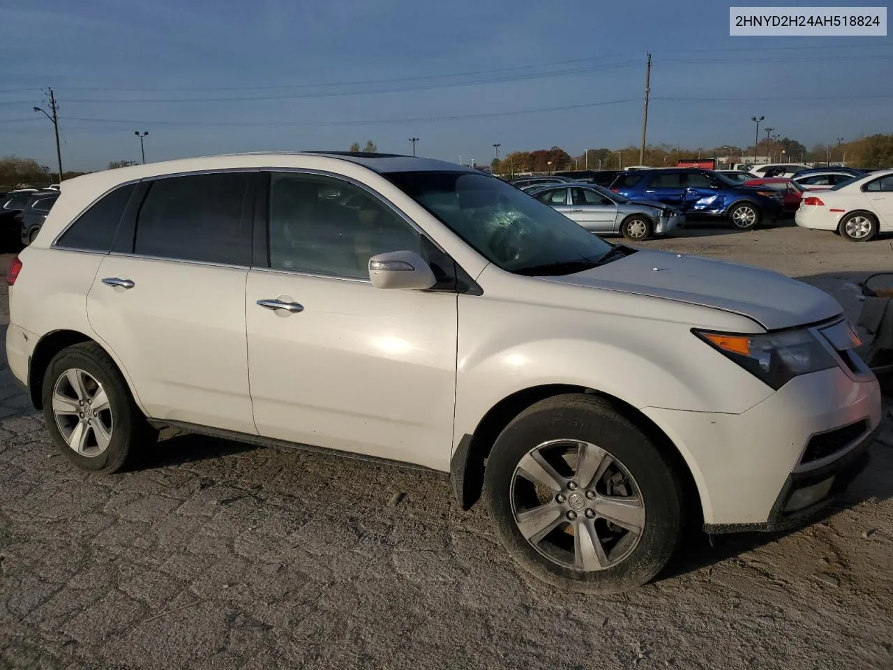 2010 Acura Mdx VIN: 2HNYD2H24AH518824 Lot: 77365614