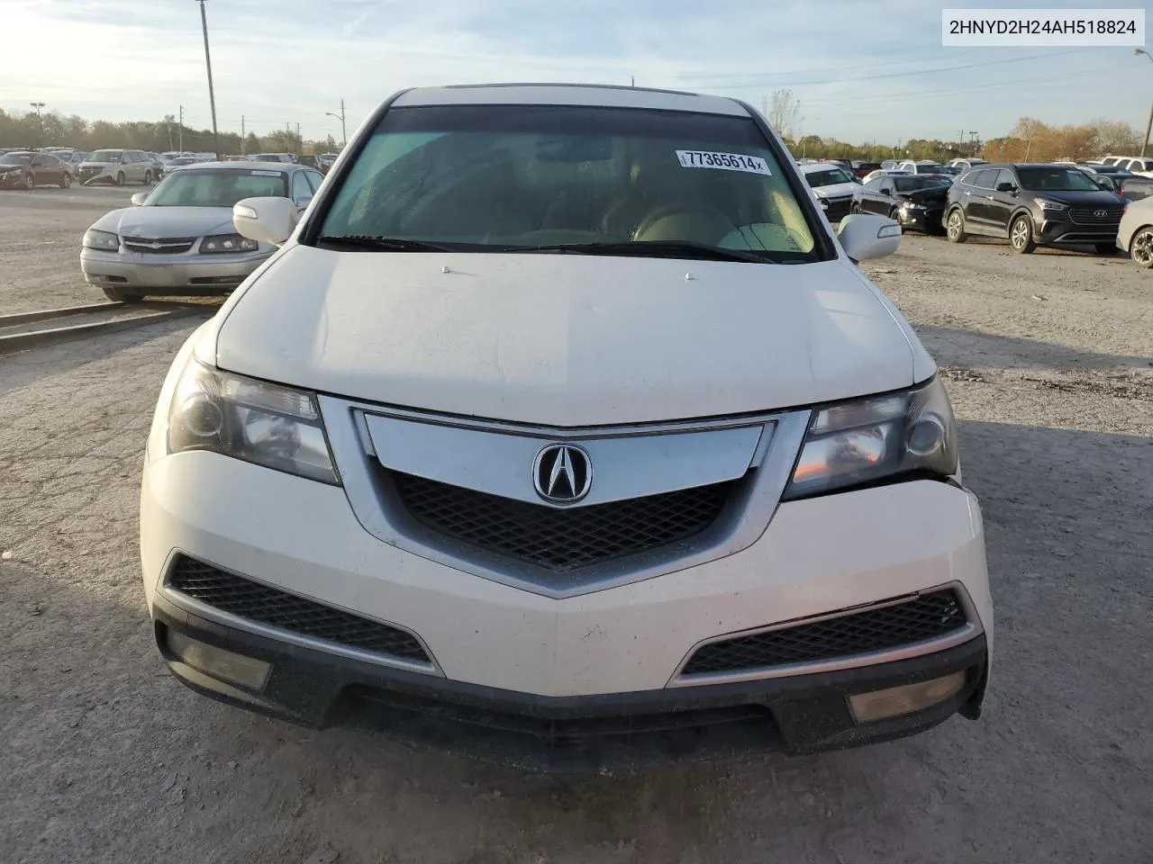 2010 Acura Mdx VIN: 2HNYD2H24AH518824 Lot: 77365614