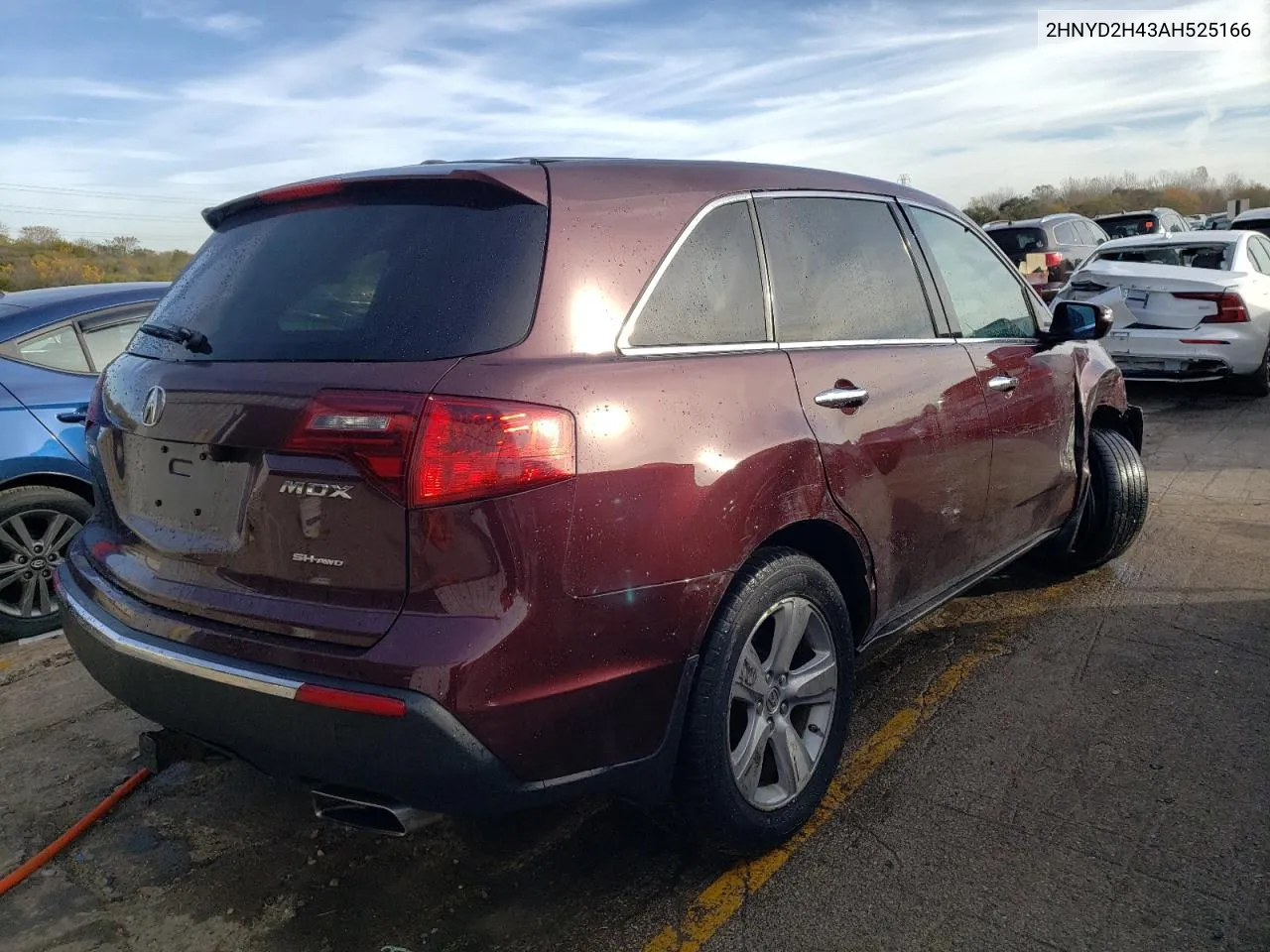 2010 Acura Mdx Technology VIN: 2HNYD2H43AH525166 Lot: 77683594