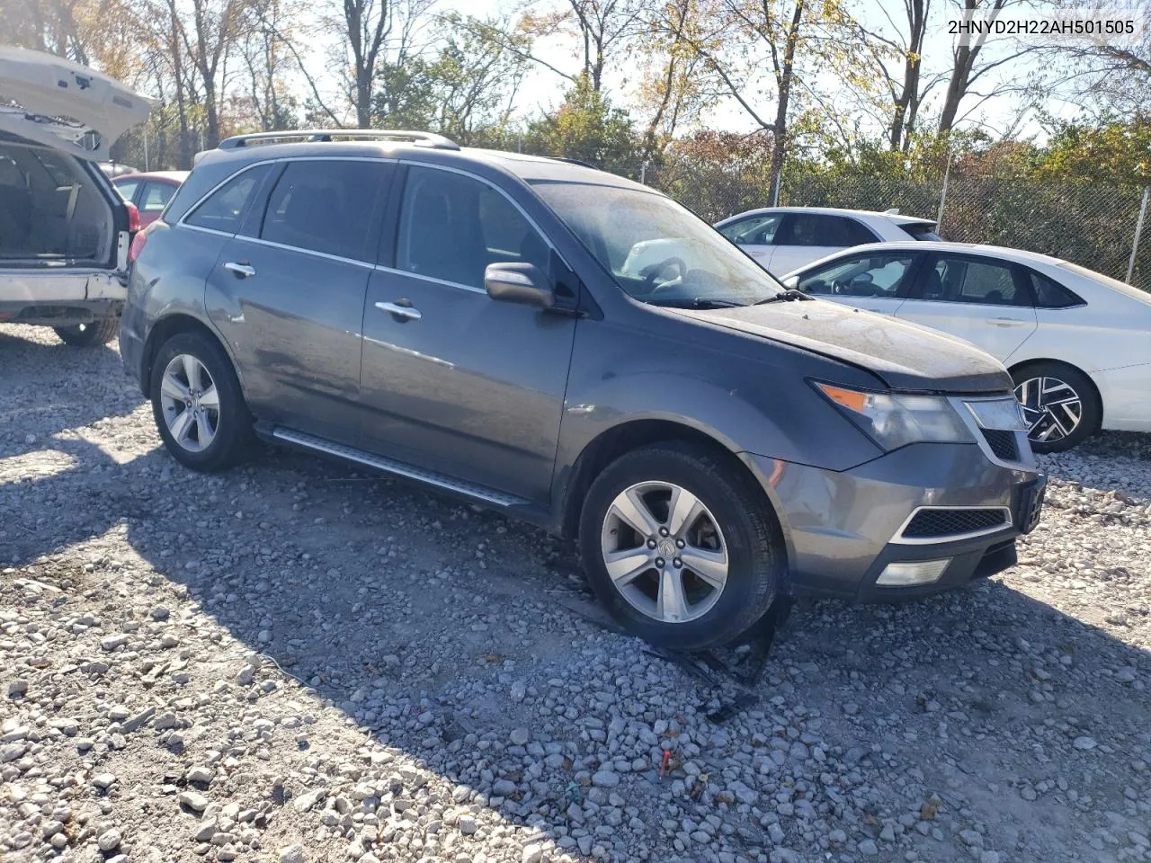 2010 Acura Mdx VIN: 2HNYD2H22AH501505 Lot: 77800484