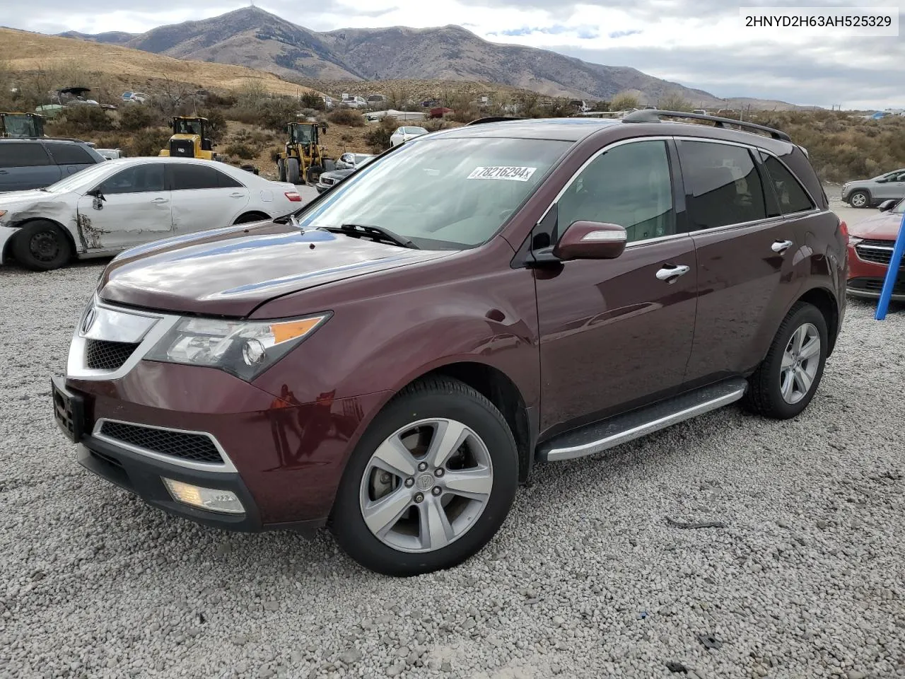 2010 Acura Mdx Technology VIN: 2HNYD2H63AH525329 Lot: 78216294