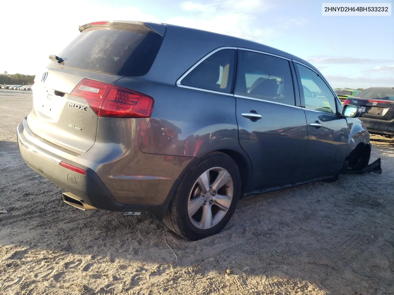 2011 Acura Mdx Technology VIN: 2HNYD2H64BH533232 Lot: 40012294