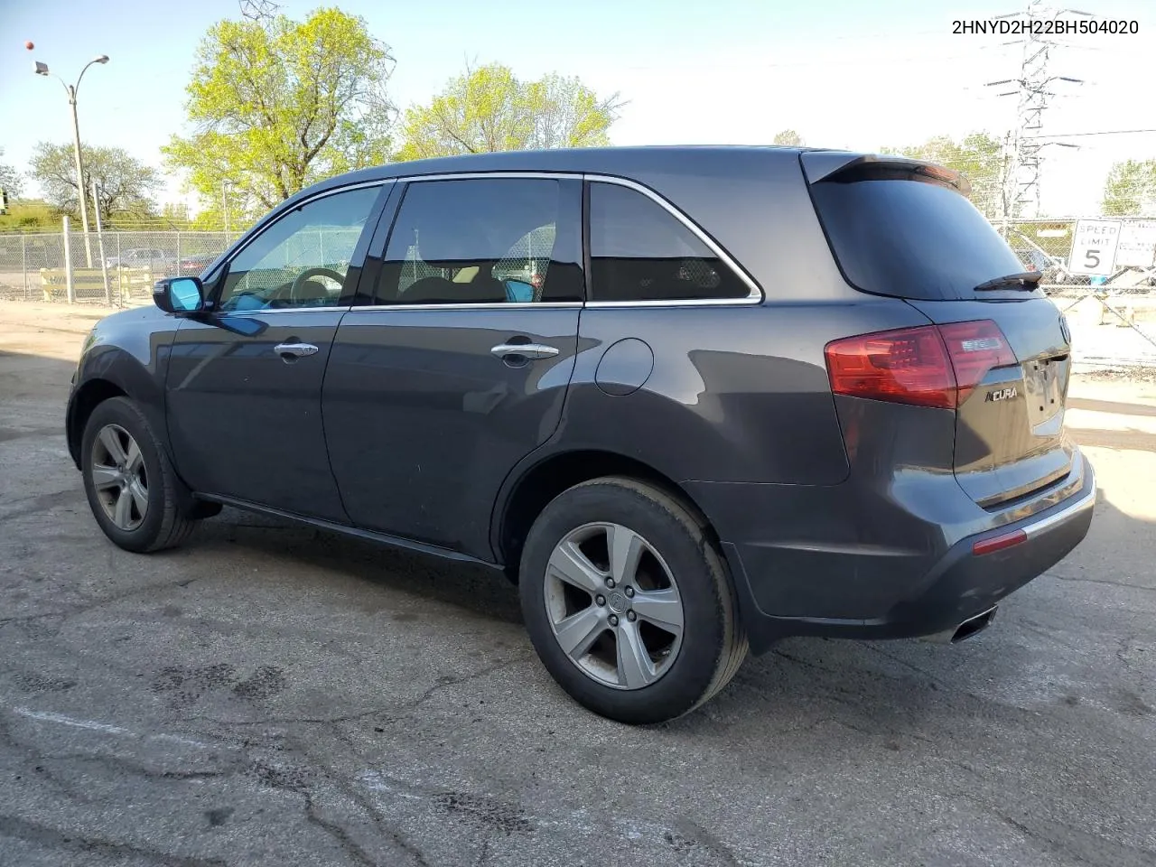 2011 Acura Mdx VIN: 2HNYD2H22BH504020 Lot: 41025744