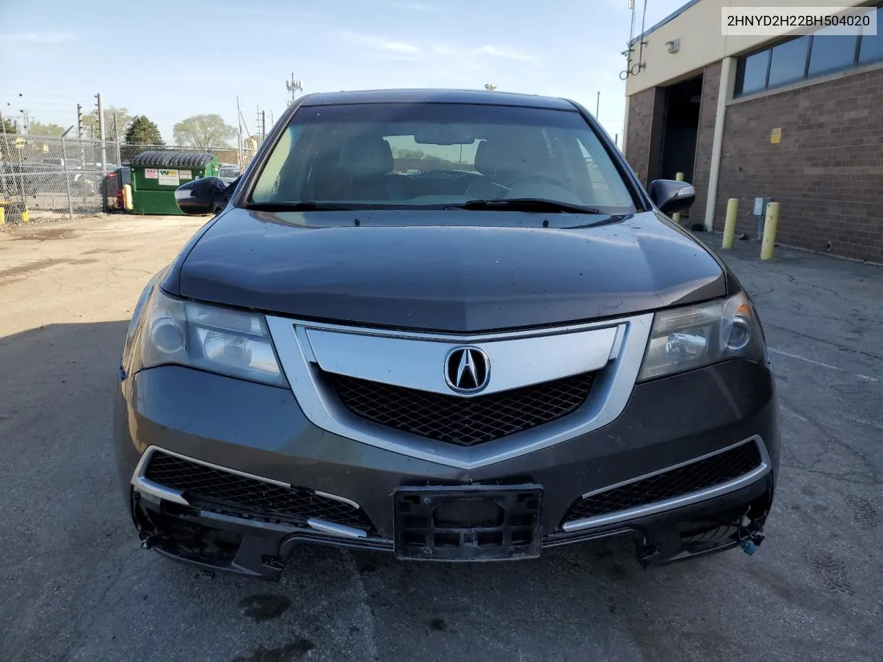 2011 Acura Mdx VIN: 2HNYD2H22BH504020 Lot: 41025744