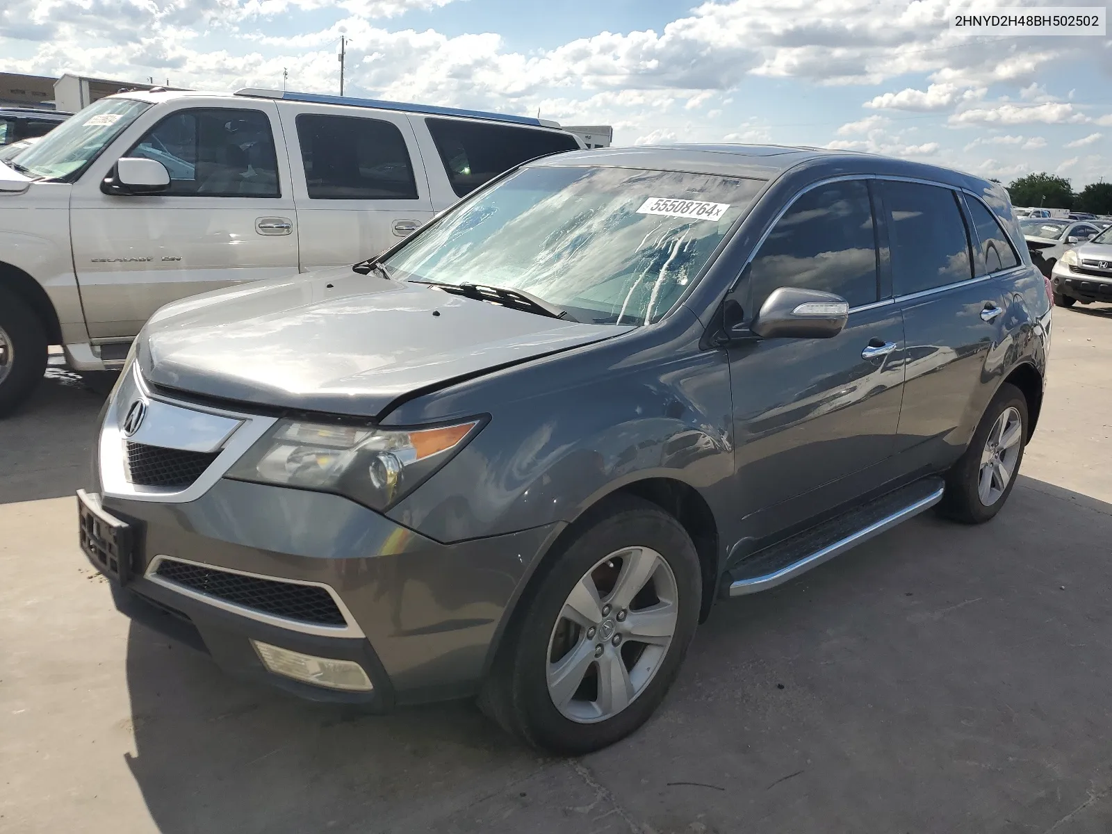 2011 Acura Mdx Technology VIN: 2HNYD2H48BH502502 Lot: 55508764