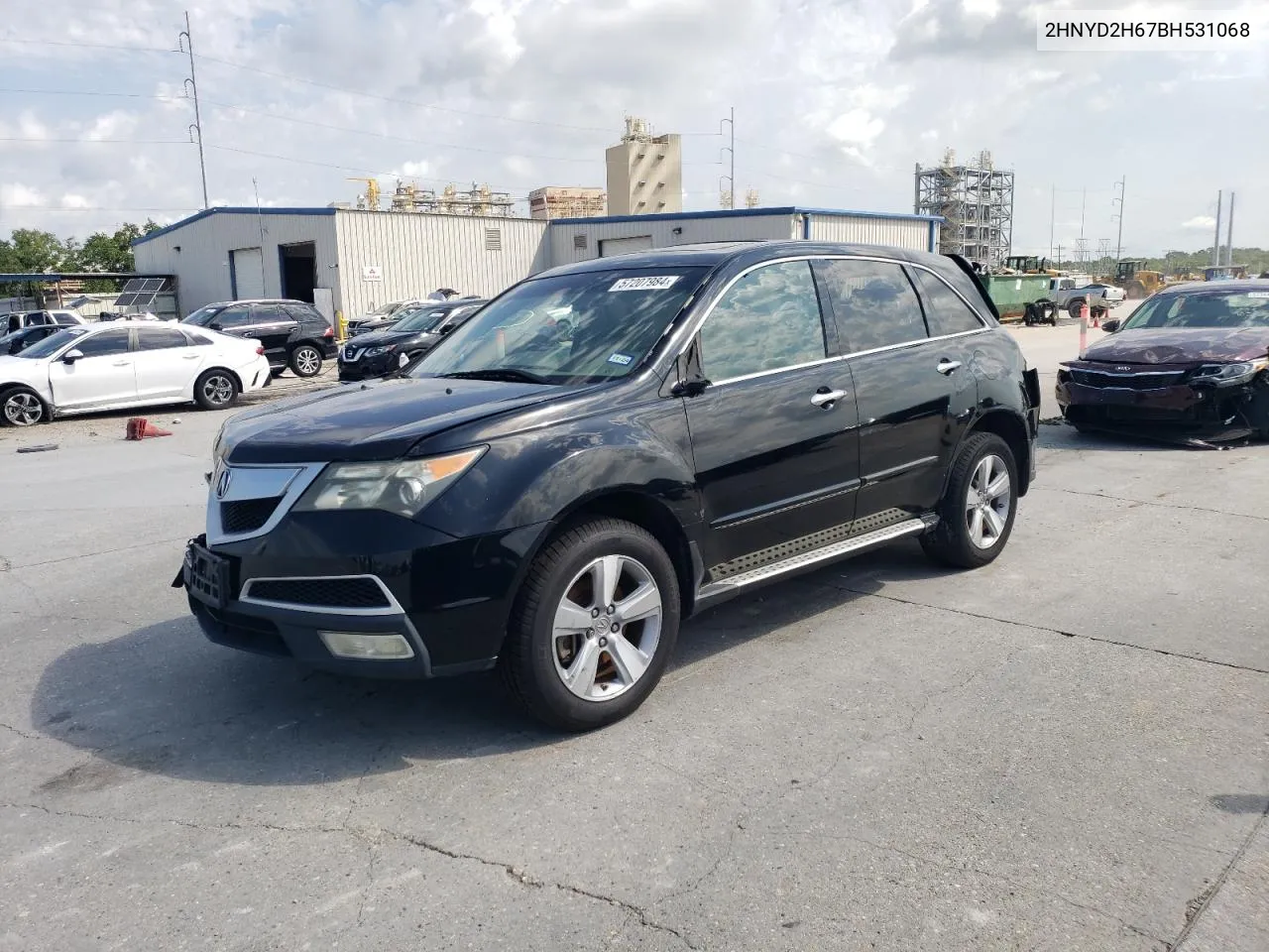 2011 Acura Mdx Technology VIN: 2HNYD2H67BH531068 Lot: 57207984