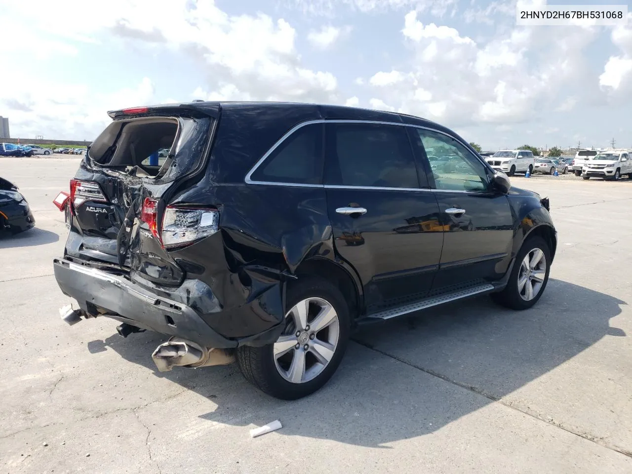 2011 Acura Mdx Technology VIN: 2HNYD2H67BH531068 Lot: 57207984