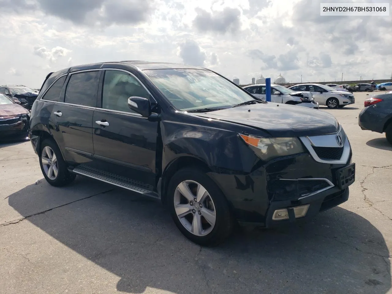 2011 Acura Mdx Technology VIN: 2HNYD2H67BH531068 Lot: 57207984