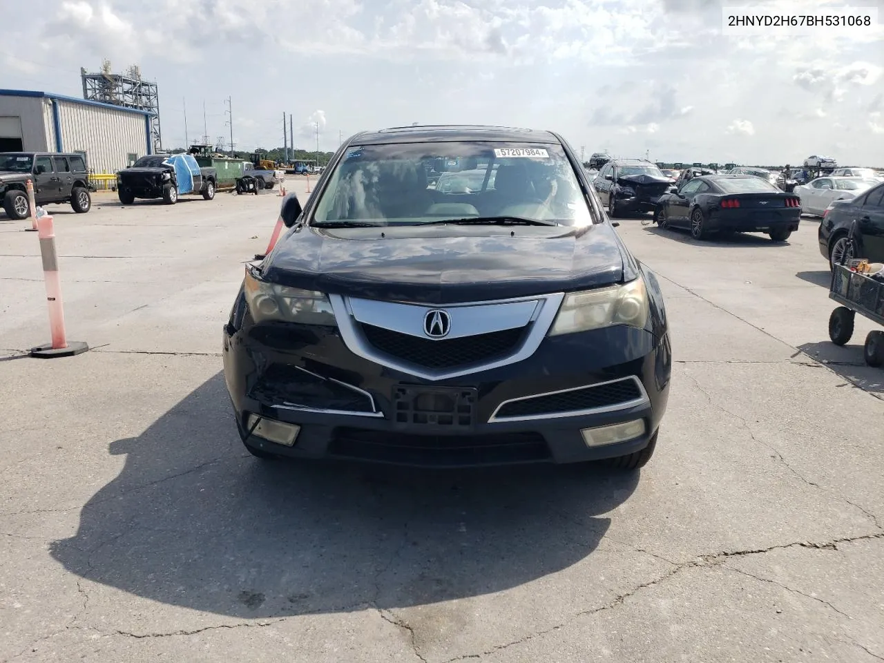 2011 Acura Mdx Technology VIN: 2HNYD2H67BH531068 Lot: 57207984