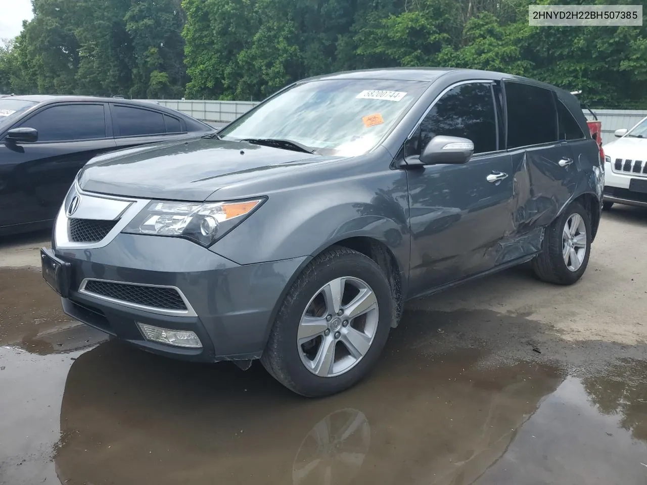 2011 Acura Mdx VIN: 2HNYD2H22BH507385 Lot: 58200744