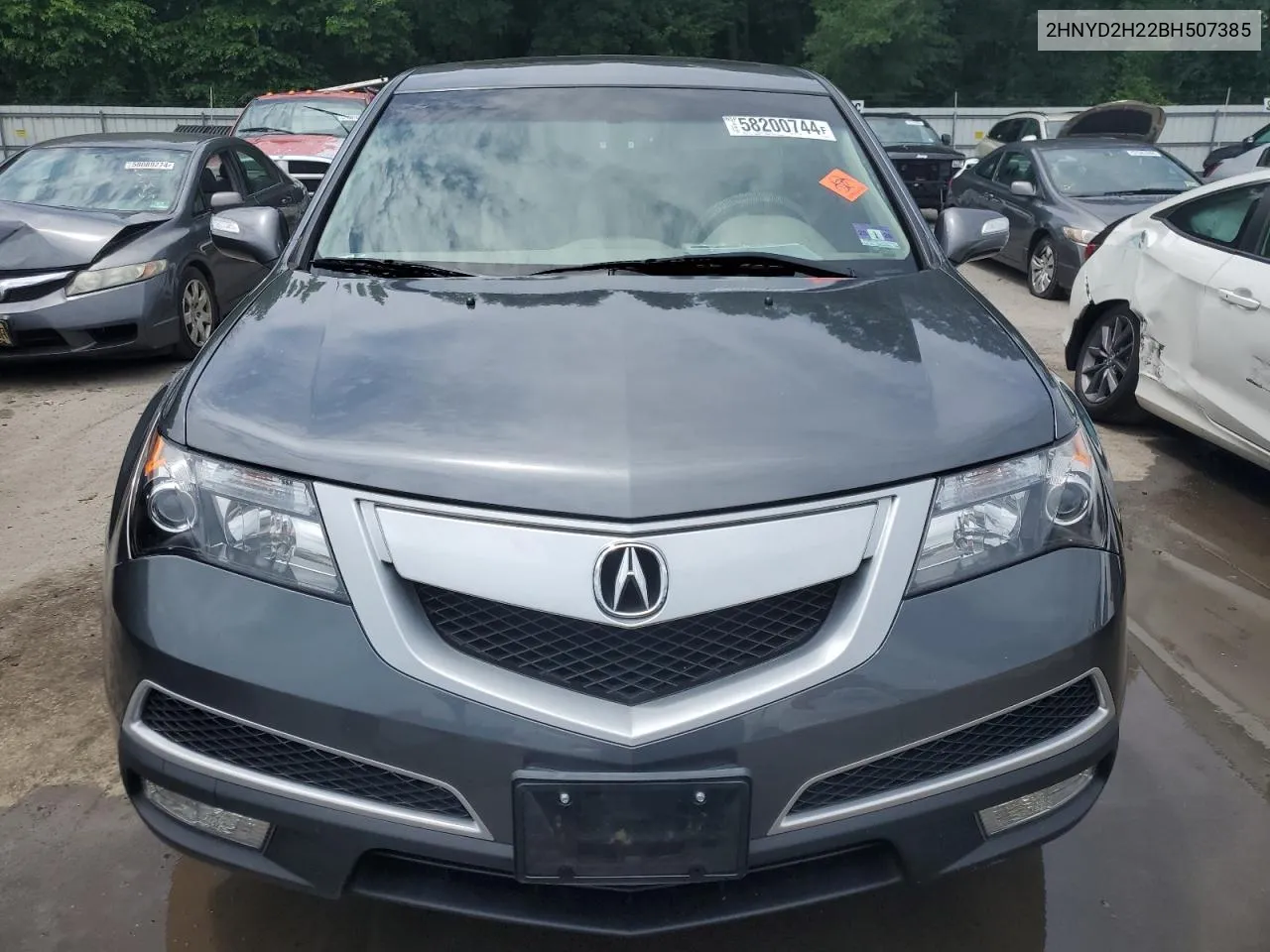 2011 Acura Mdx VIN: 2HNYD2H22BH507385 Lot: 58200744