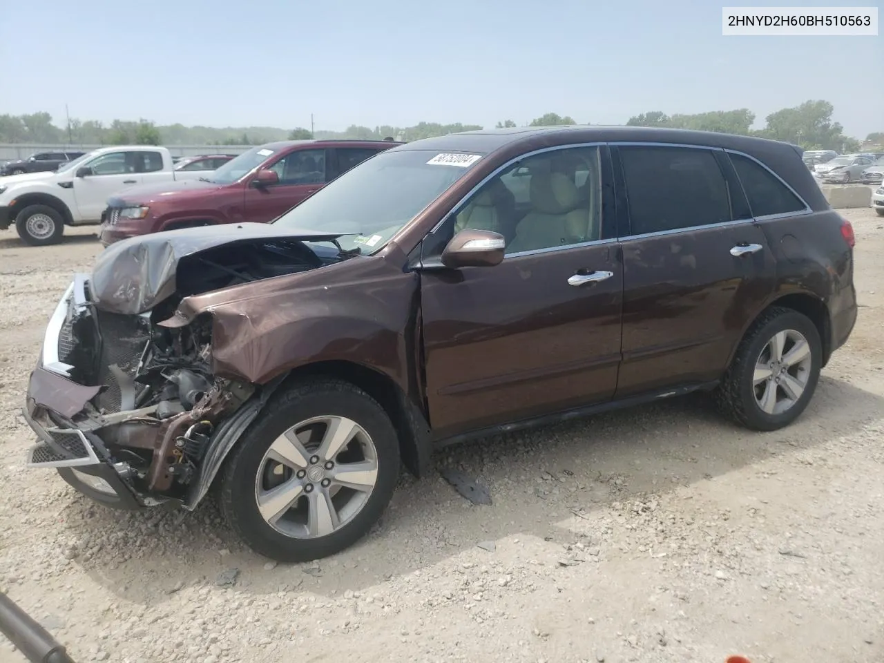 2011 Acura Mdx Technology VIN: 2HNYD2H60BH510563 Lot: 58752004