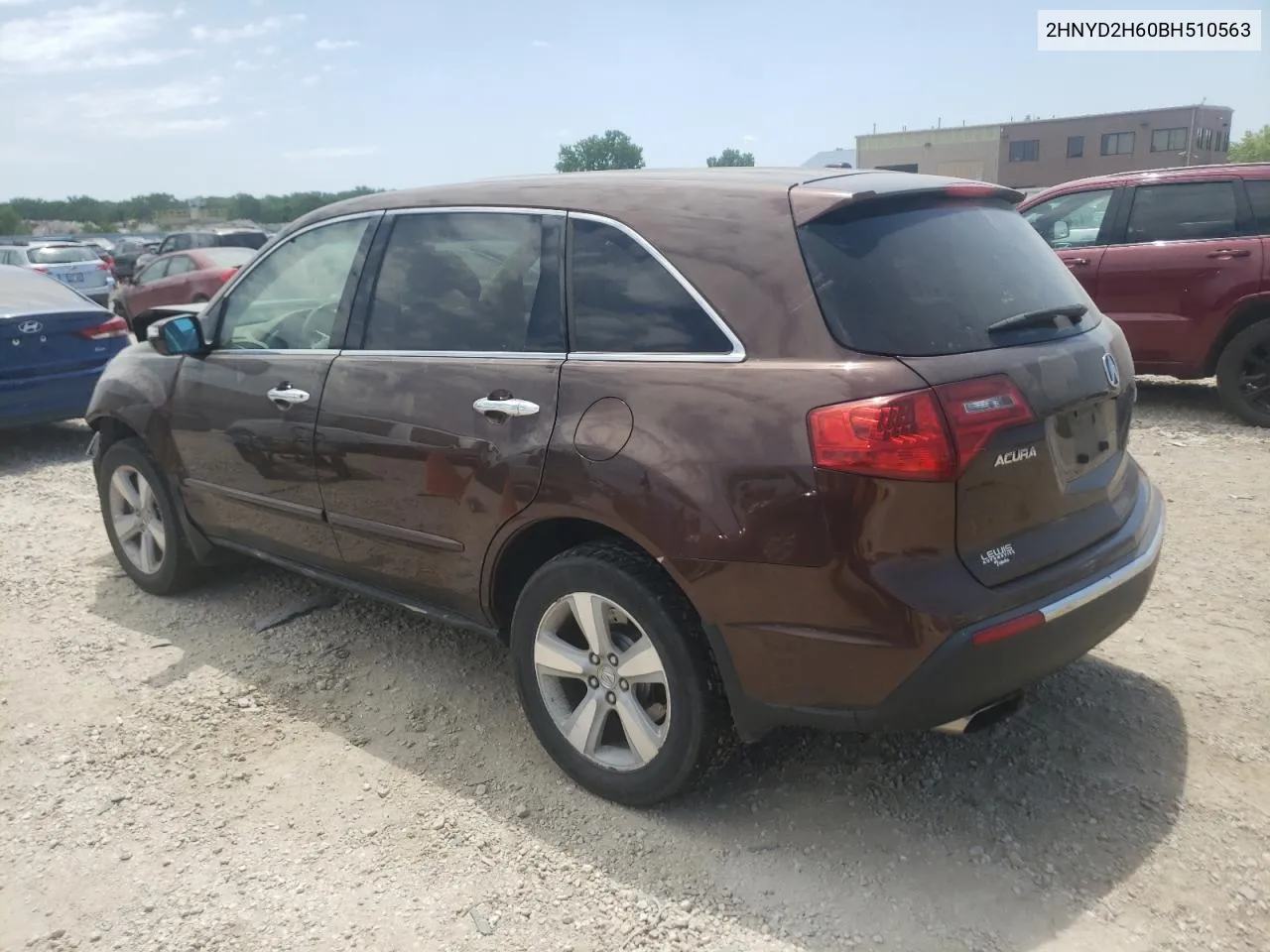 2011 Acura Mdx Technology VIN: 2HNYD2H60BH510563 Lot: 58752004