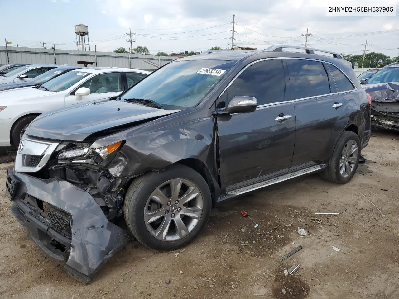 2011 Acura Mdx Advance VIN: 2HNYD2H56BH537905 Lot: 59683314