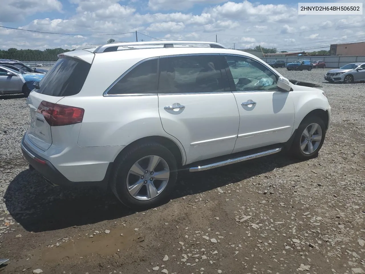 2011 Acura Mdx Technology VIN: 2HNYD2H64BH506502 Lot: 61126194