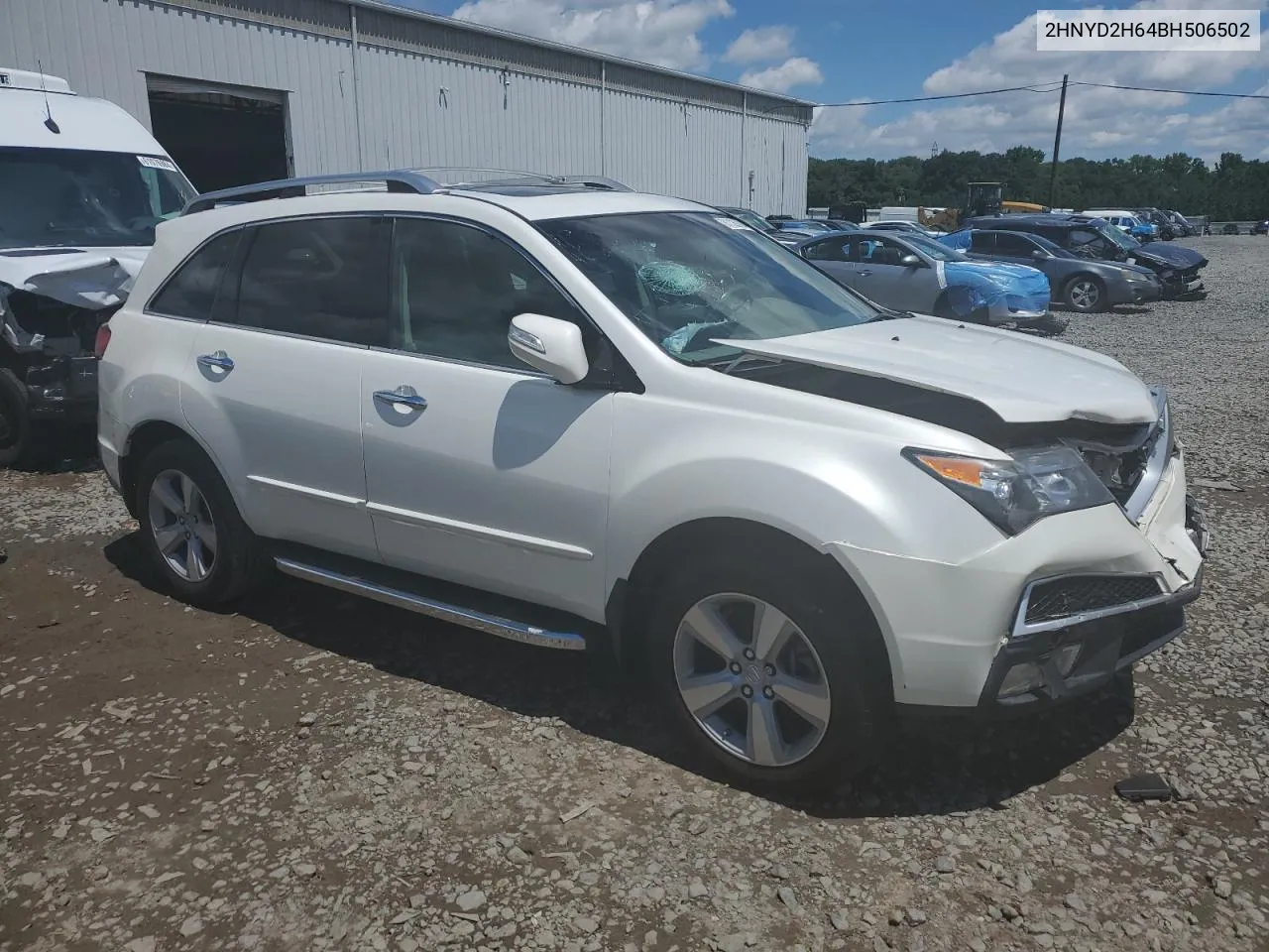 2011 Acura Mdx Technology VIN: 2HNYD2H64BH506502 Lot: 61126194