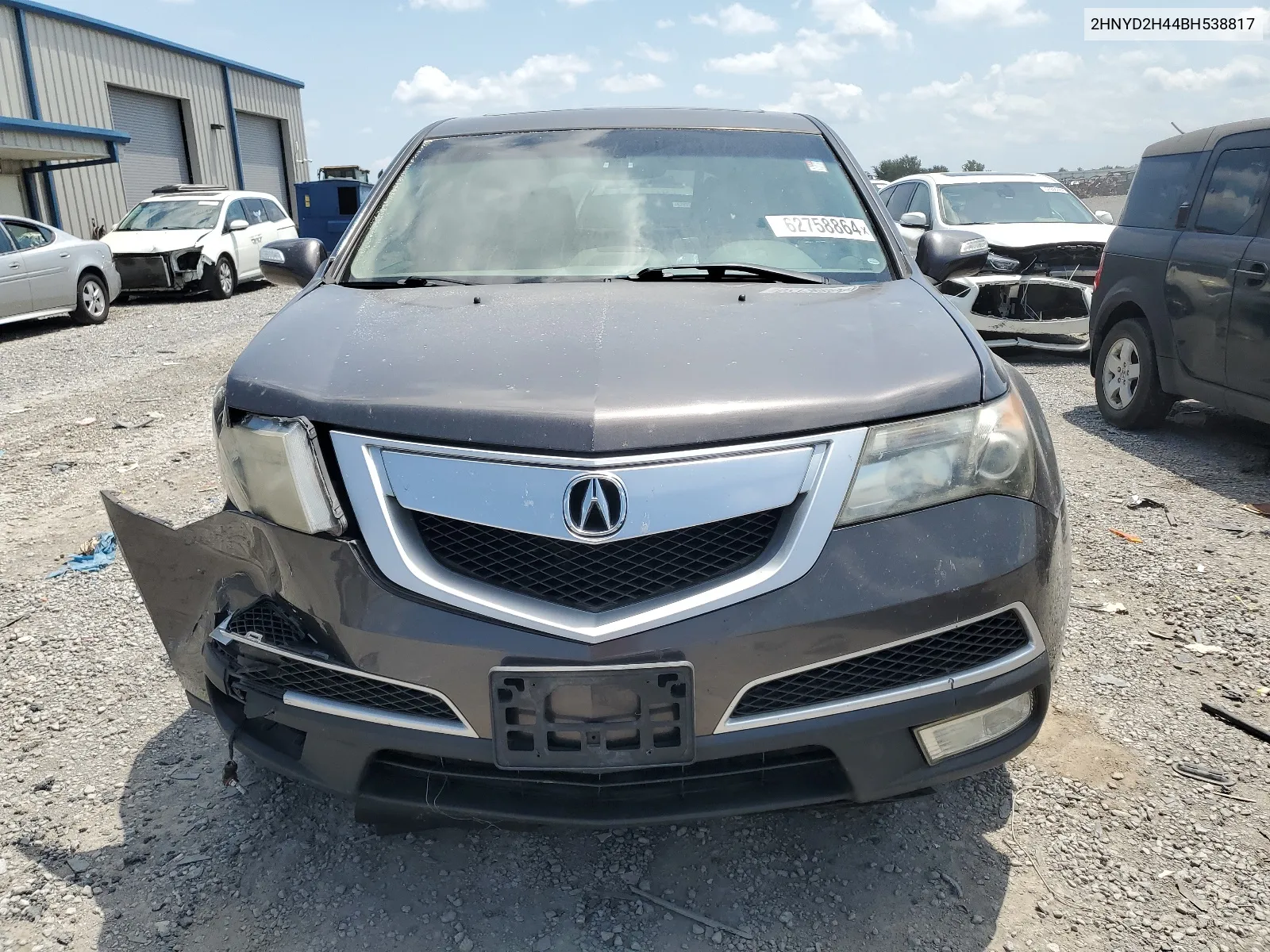 2011 Acura Mdx Technology VIN: 2HNYD2H44BH538817 Lot: 62758864