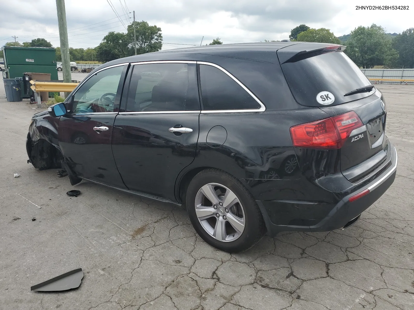 2011 Acura Mdx Technology VIN: 2HNYD2H62BH534282 Lot: 63590304