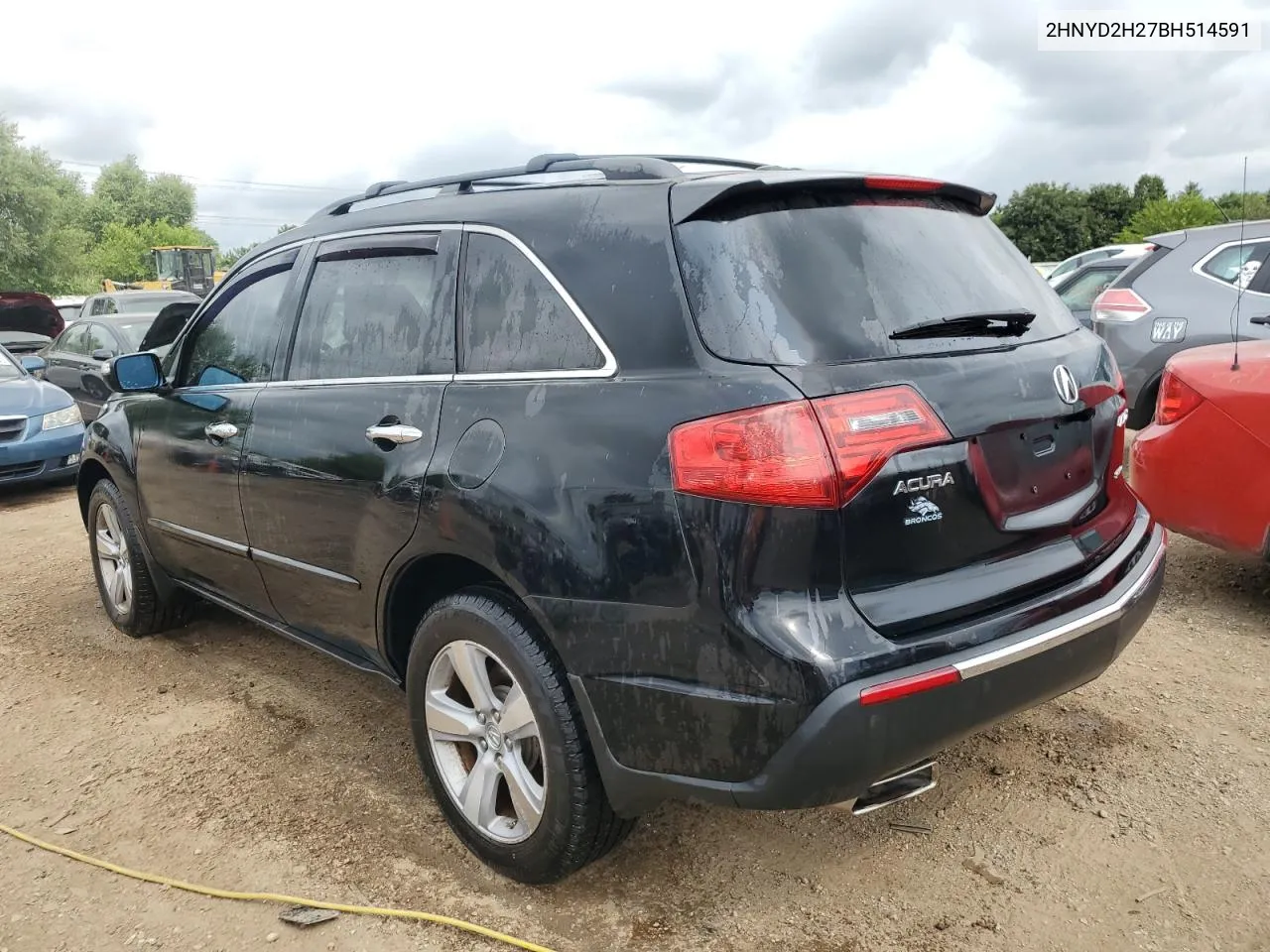 2011 Acura Mdx VIN: 2HNYD2H27BH514591 Lot: 63823204