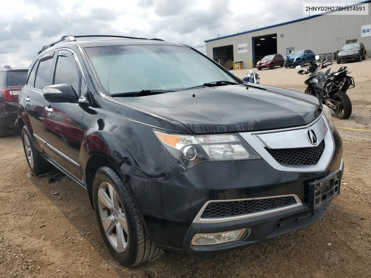 2011 Acura Mdx VIN: 2HNYD2H27BH514591 Lot: 63823204