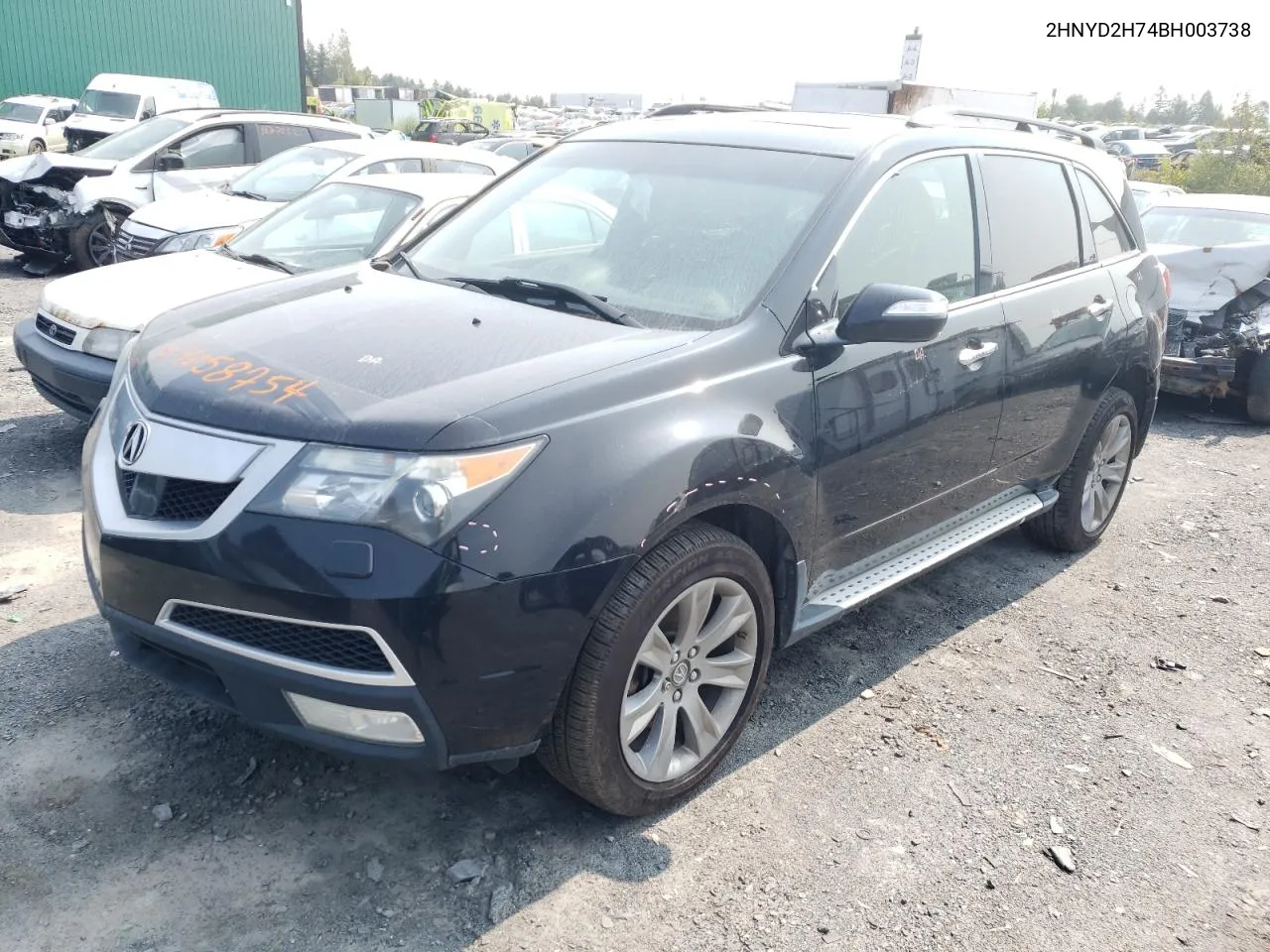 2011 Acura Mdx Advance VIN: 2HNYD2H74BH003738 Lot: 64058754