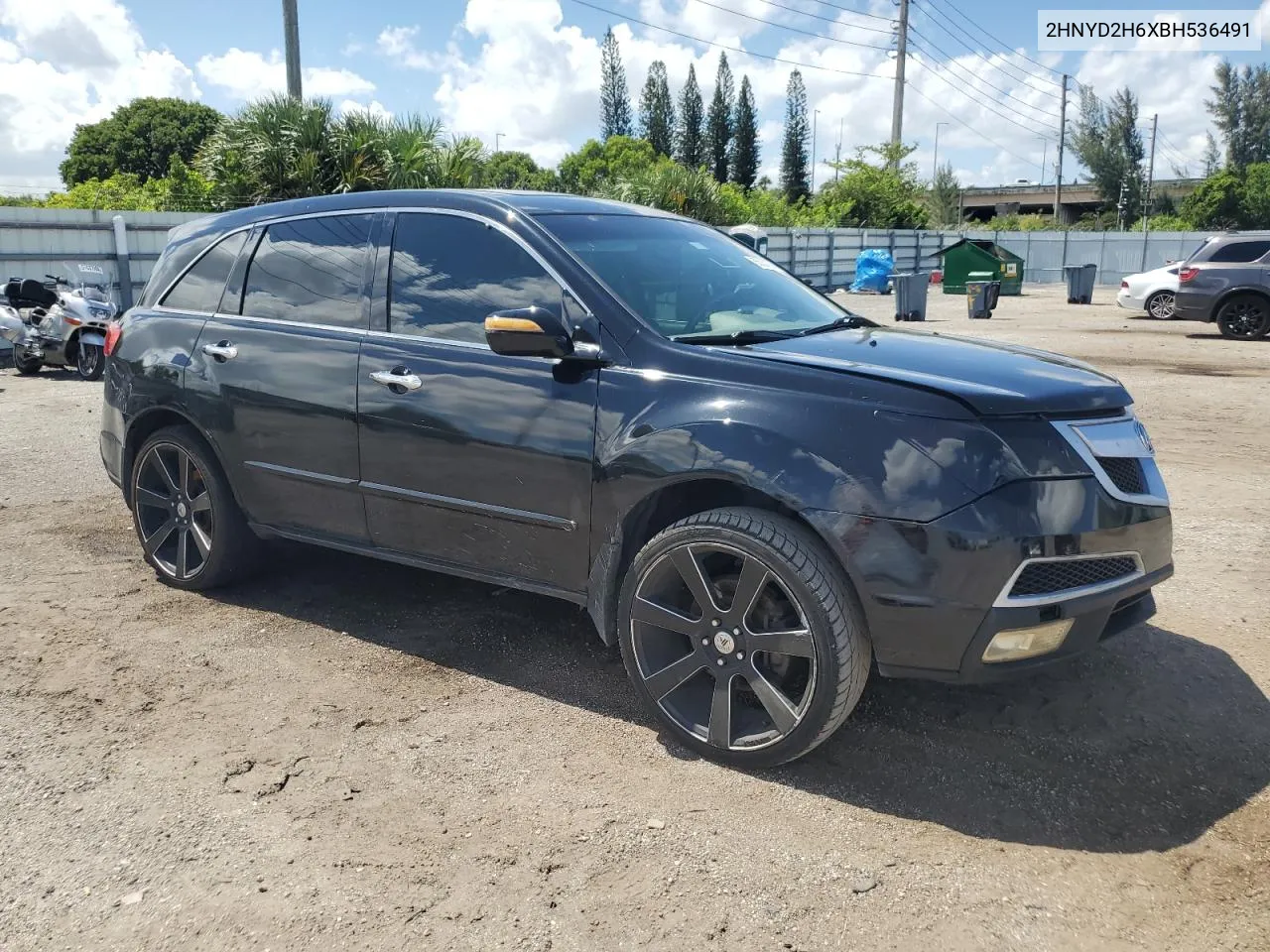 2011 Acura Mdx Technology VIN: 2HNYD2H6XBH536491 Lot: 65032004