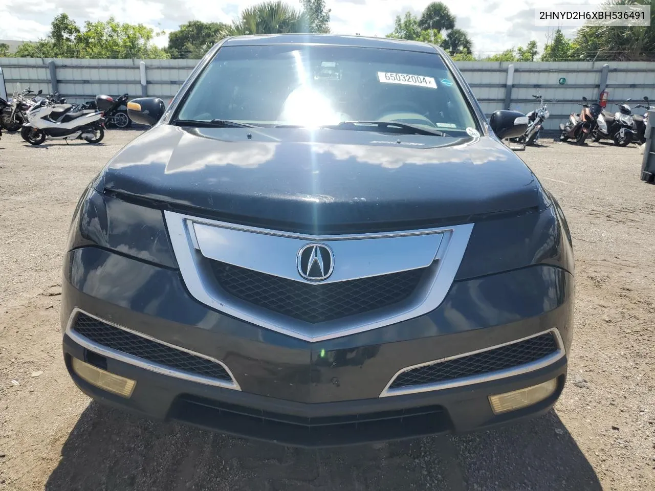 2011 Acura Mdx Technology VIN: 2HNYD2H6XBH536491 Lot: 65032004