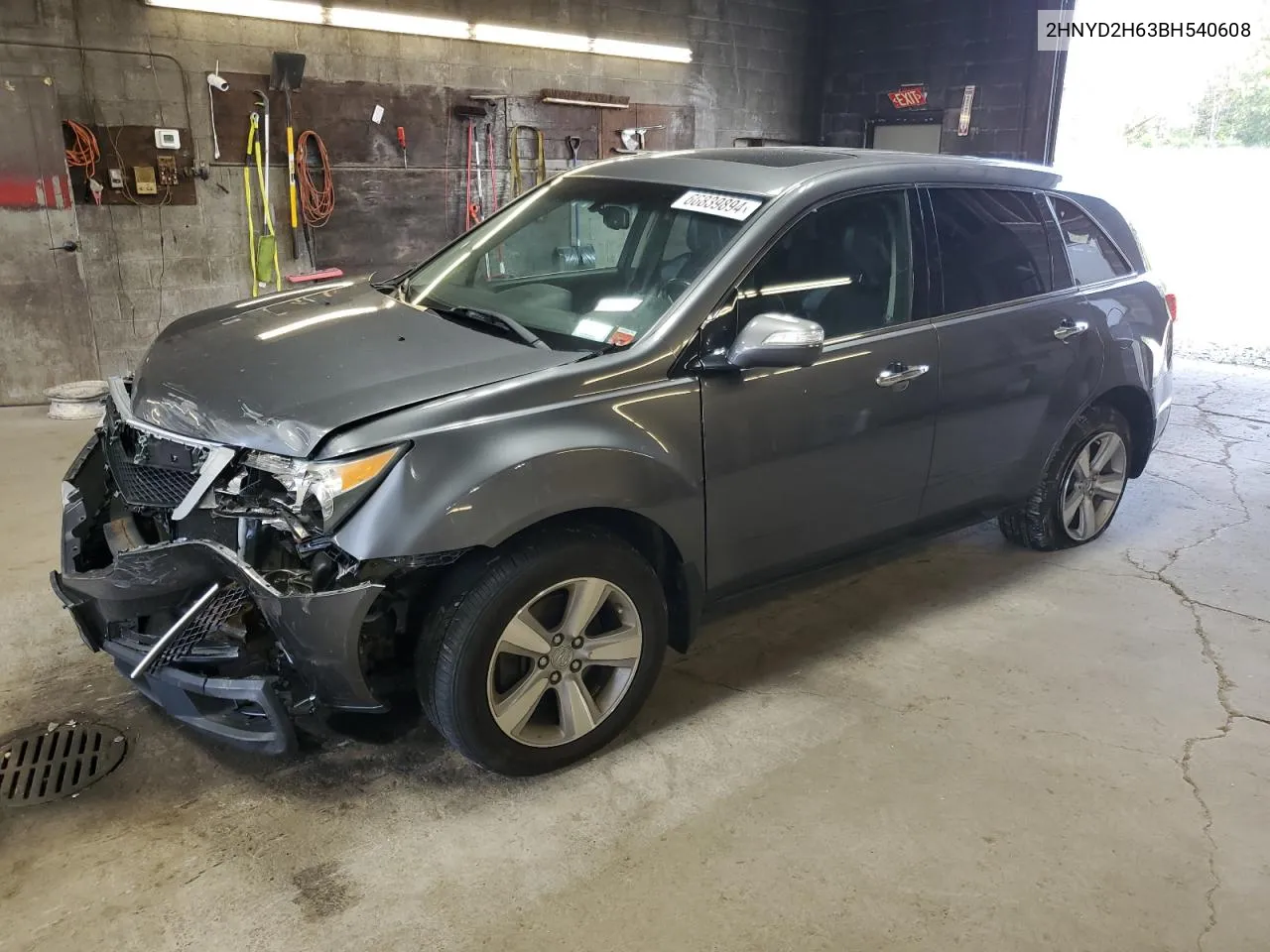 2011 Acura Mdx Technology VIN: 2HNYD2H63BH540608 Lot: 66839894