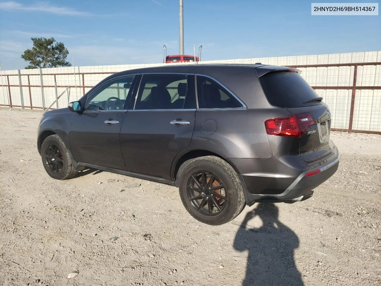 2011 Acura Mdx Technology VIN: 2HNYD2H69BH514367 Lot: 67749814