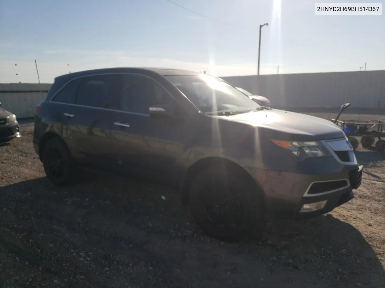 2011 Acura Mdx Technology VIN: 2HNYD2H69BH514367 Lot: 67749814