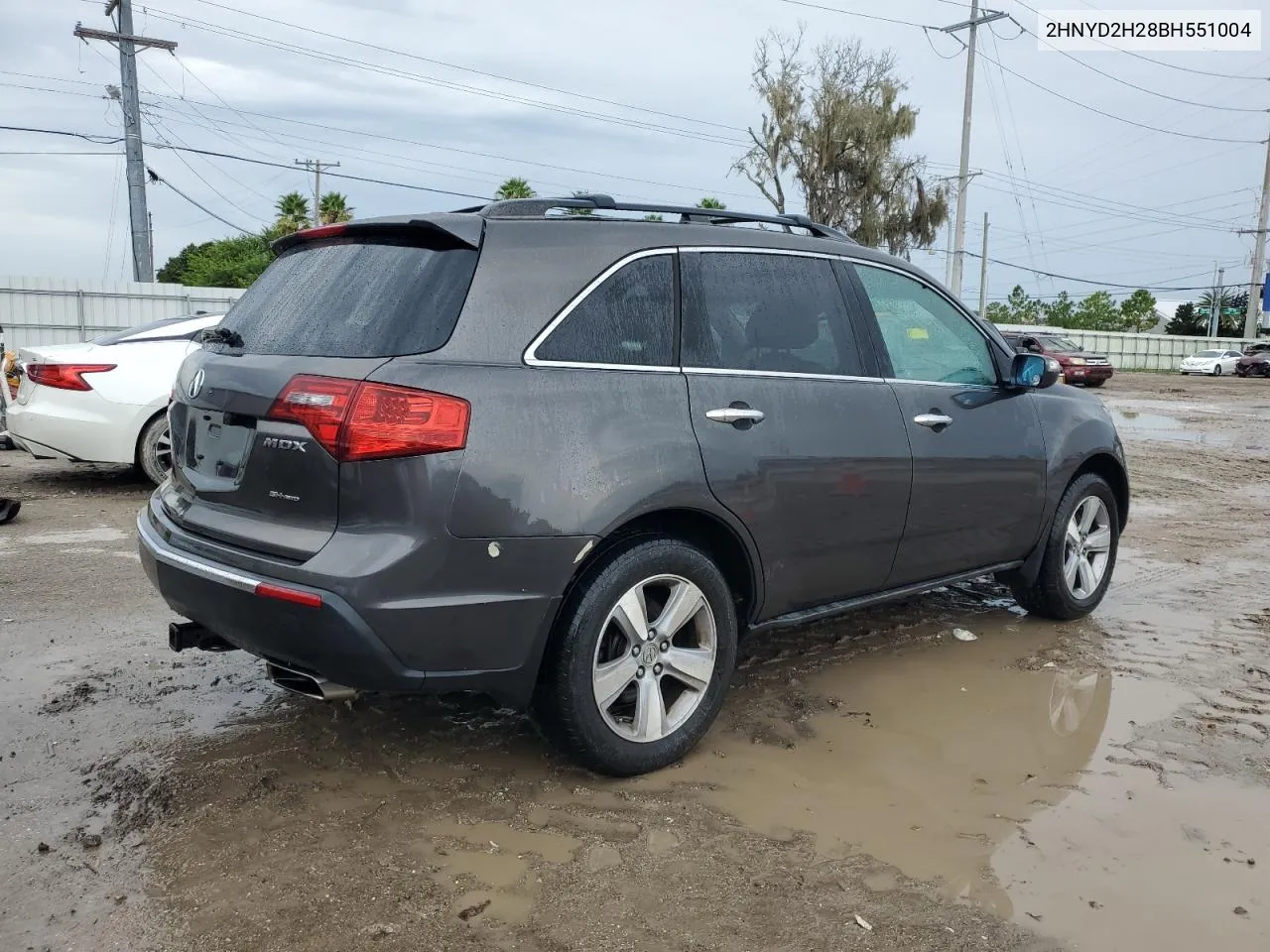 2011 Acura Mdx VIN: 2HNYD2H28BH551004 Lot: 68659974