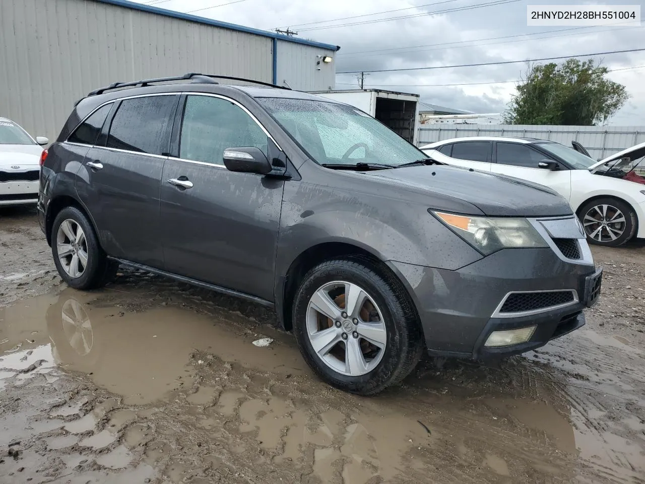 2011 Acura Mdx VIN: 2HNYD2H28BH551004 Lot: 68659974