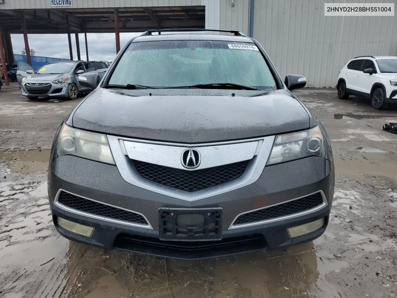 2011 Acura Mdx VIN: 2HNYD2H28BH551004 Lot: 68659974