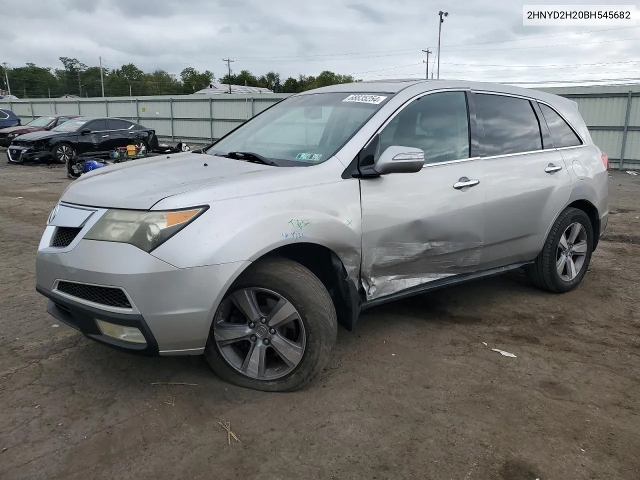 2011 Acura Mdx VIN: 2HNYD2H20BH545682 Lot: 68835254