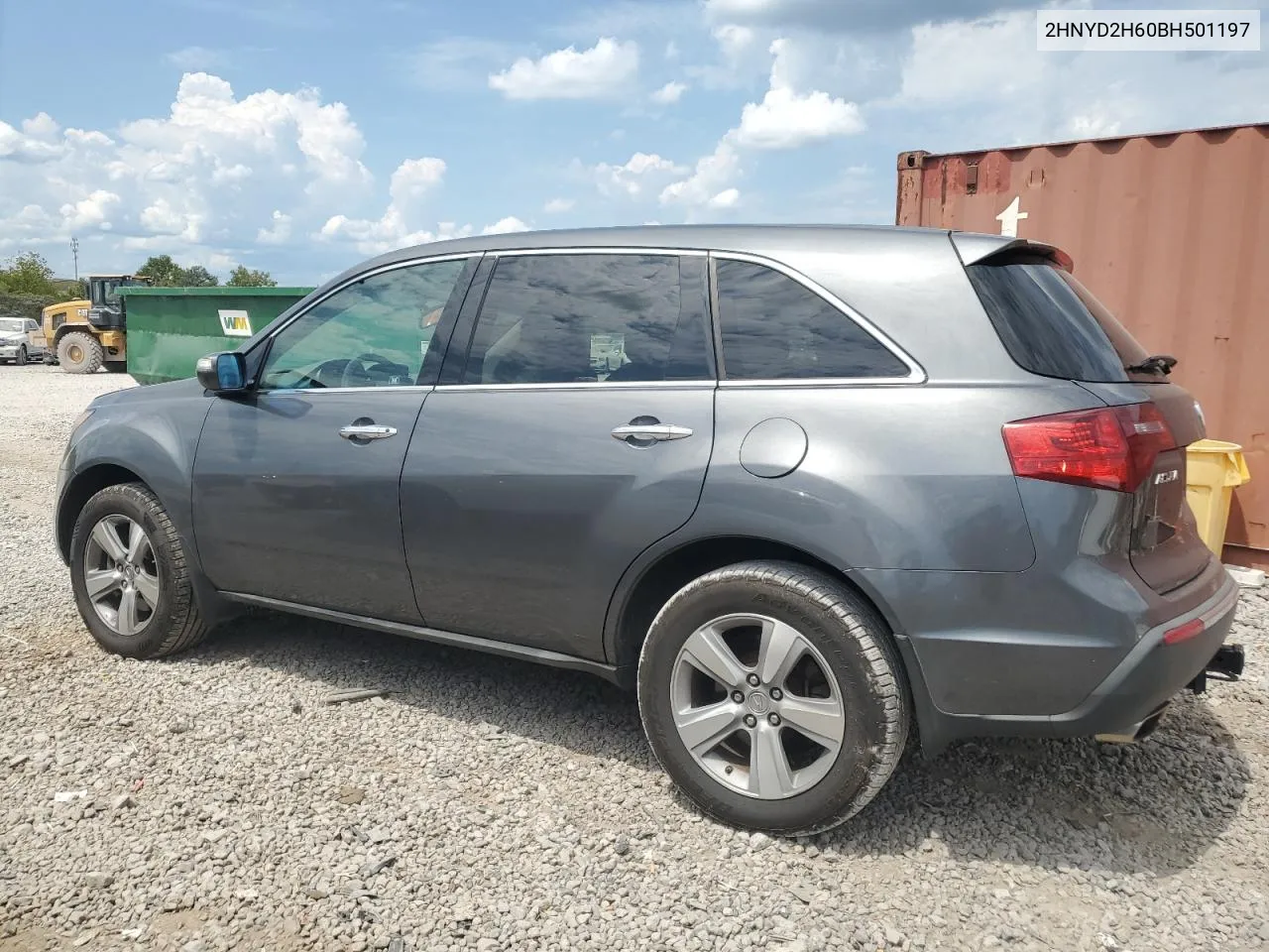 2011 Acura Mdx Technology VIN: 2HNYD2H60BH501197 Lot: 69640244