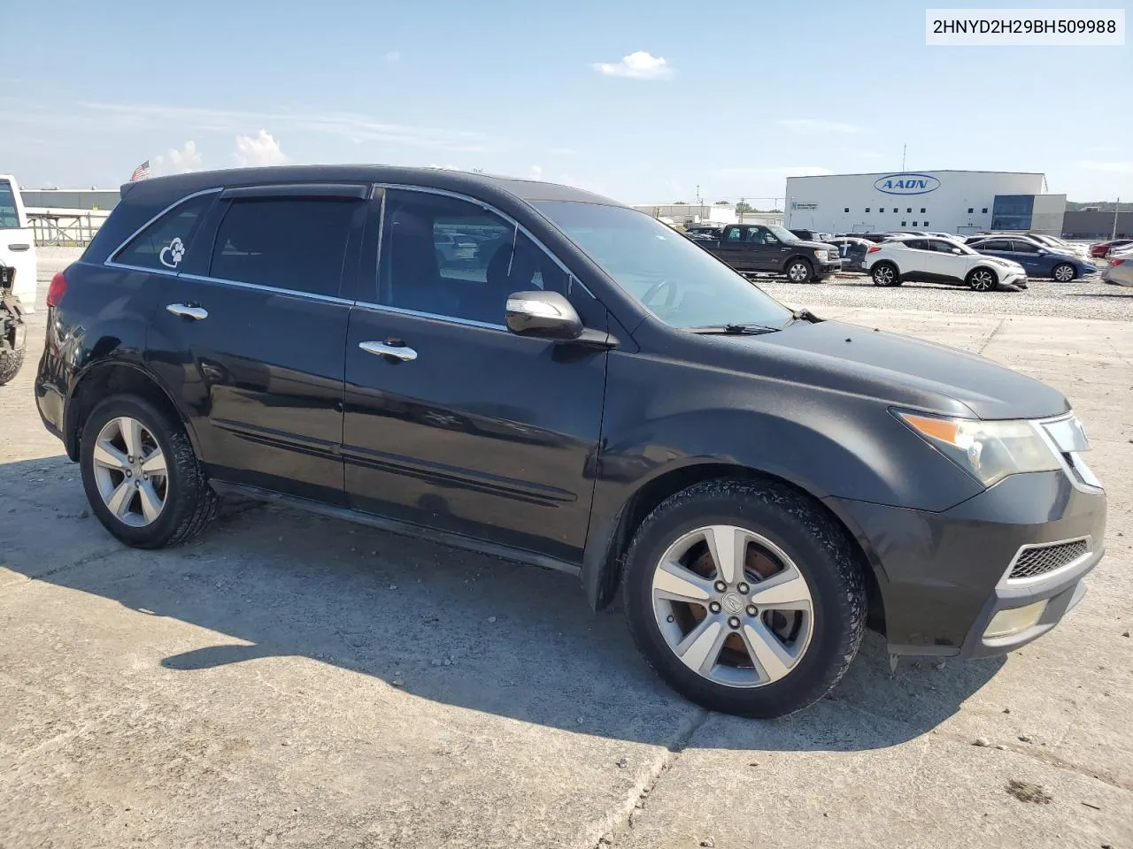 2011 Acura Mdx VIN: 2HNYD2H29BH509988 Lot: 69806494