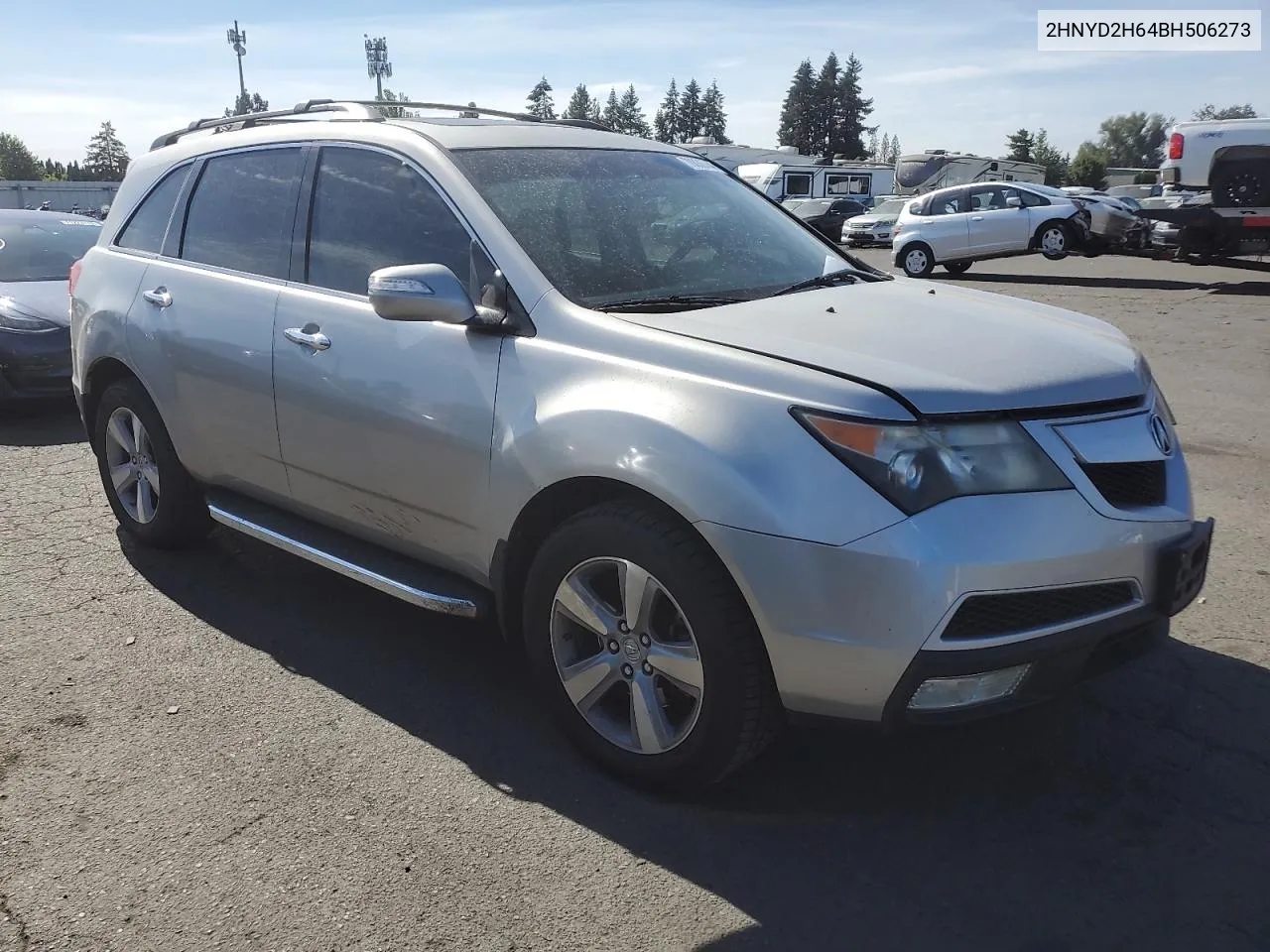 2011 Acura Mdx Technology VIN: 2HNYD2H64BH506273 Lot: 70036744