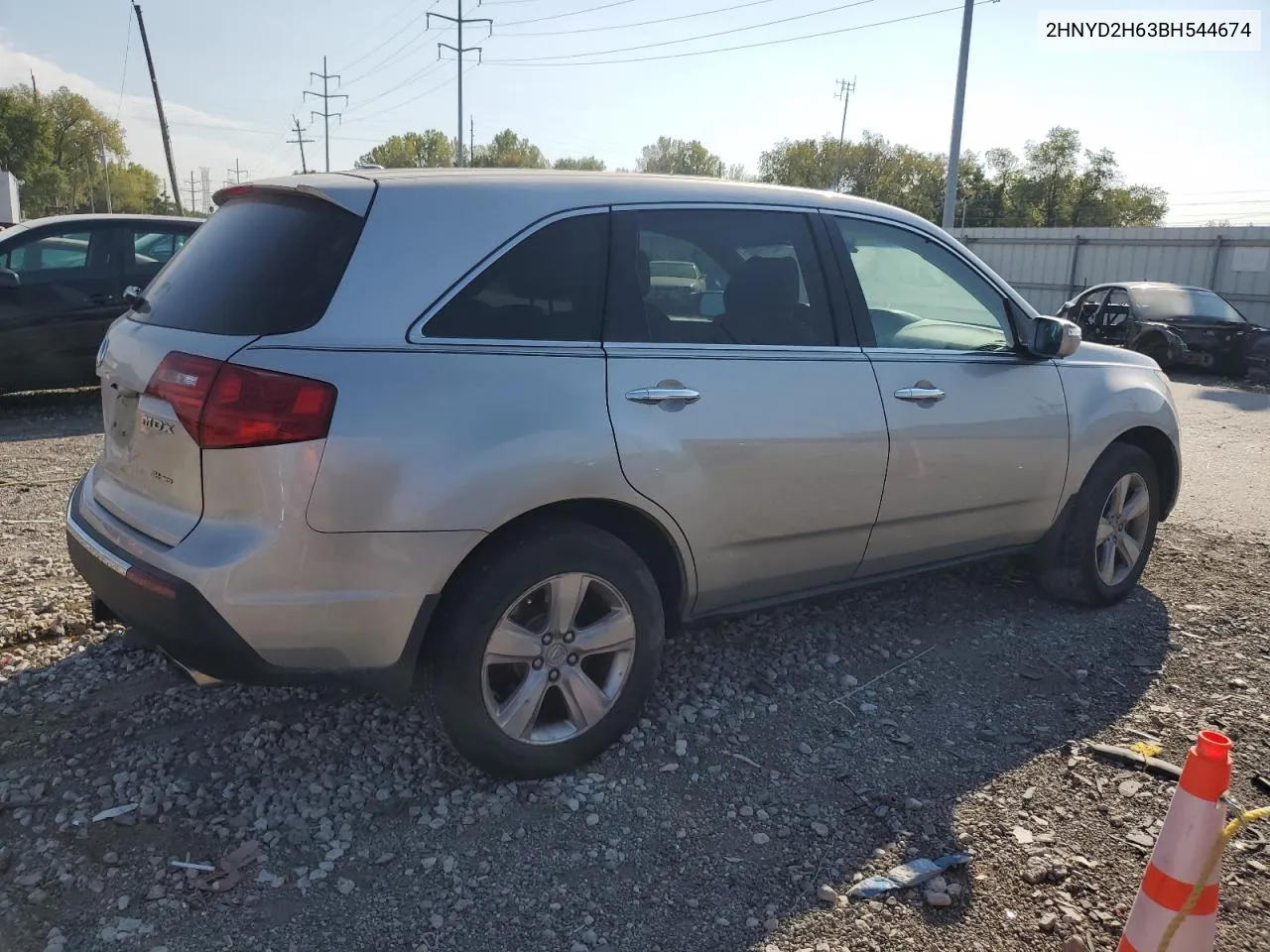 2011 Acura Mdx Technology VIN: 2HNYD2H63BH544674 Lot: 70420094