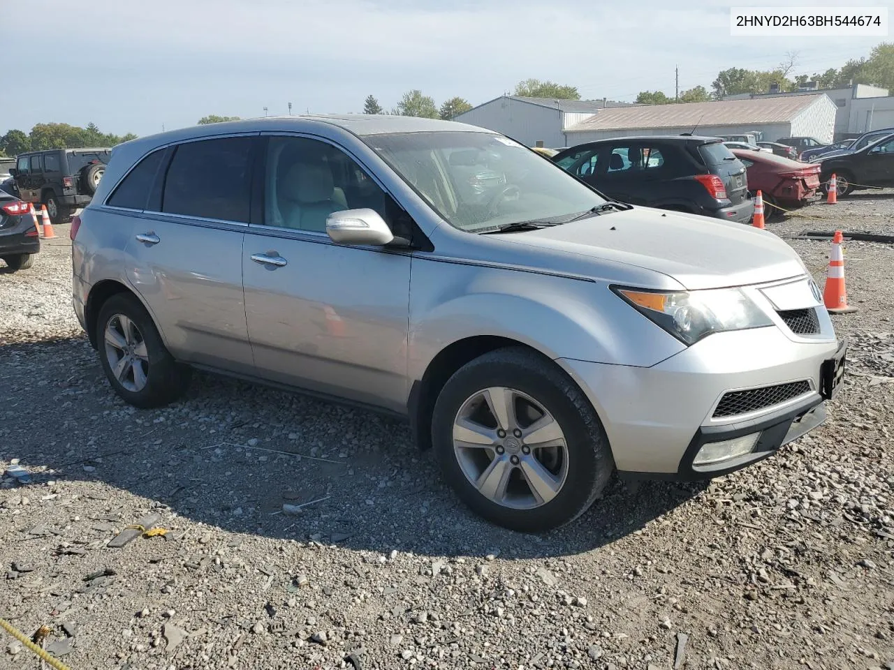 2011 Acura Mdx Technology VIN: 2HNYD2H63BH544674 Lot: 70420094