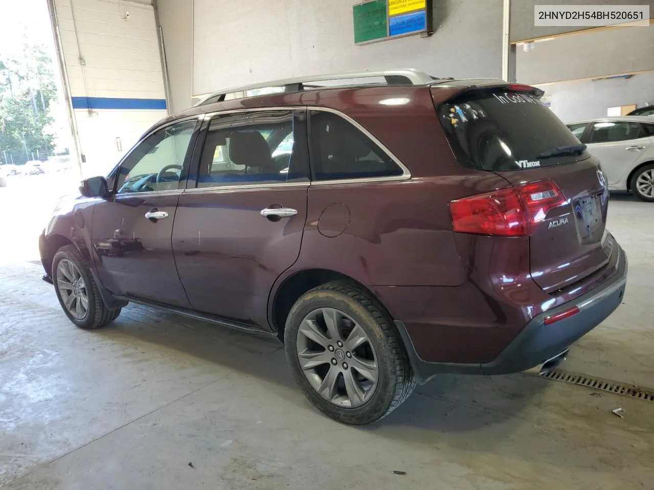 2011 Acura Mdx Advance VIN: 2HNYD2H54BH520651 Lot: 70445534