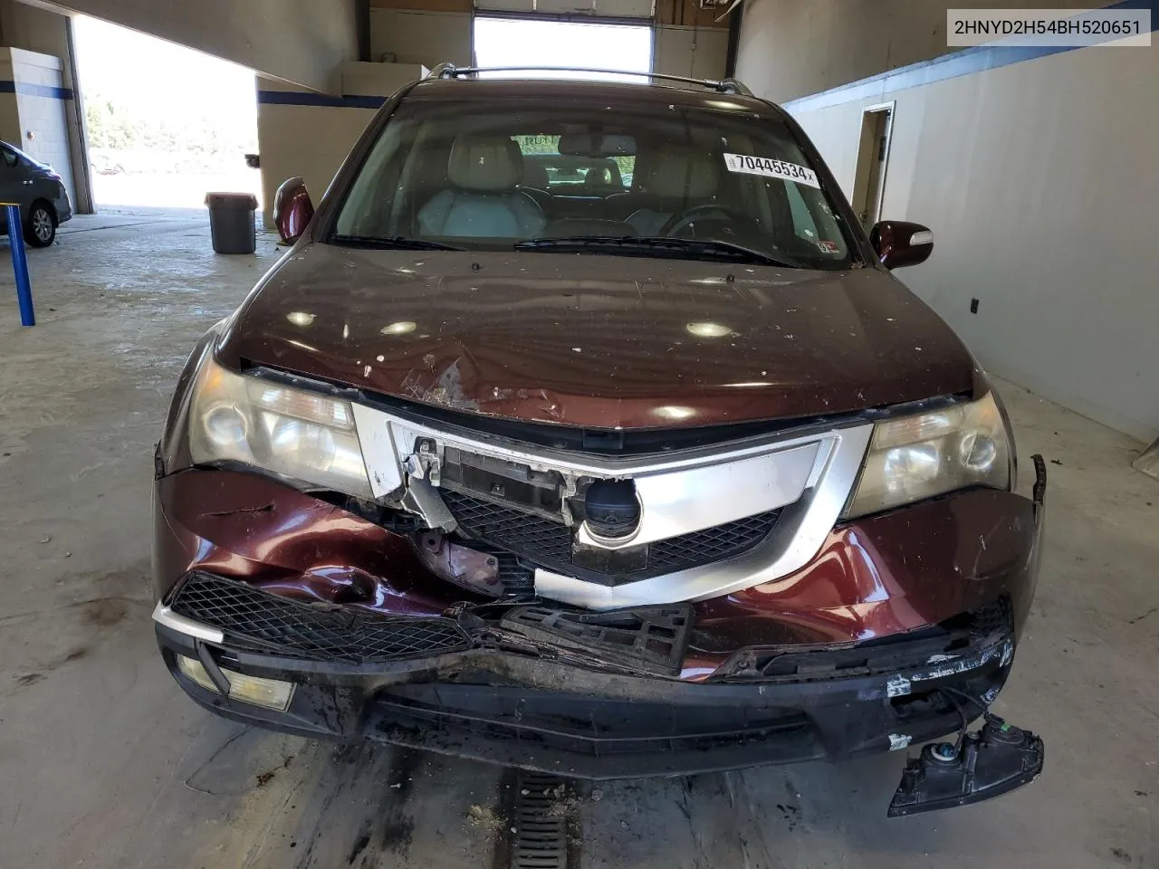 2011 Acura Mdx Advance VIN: 2HNYD2H54BH520651 Lot: 70445534