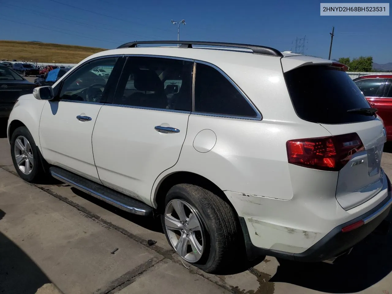 2011 Acura Mdx Technology VIN: 2HNYD2H68BH523531 Lot: 70680264