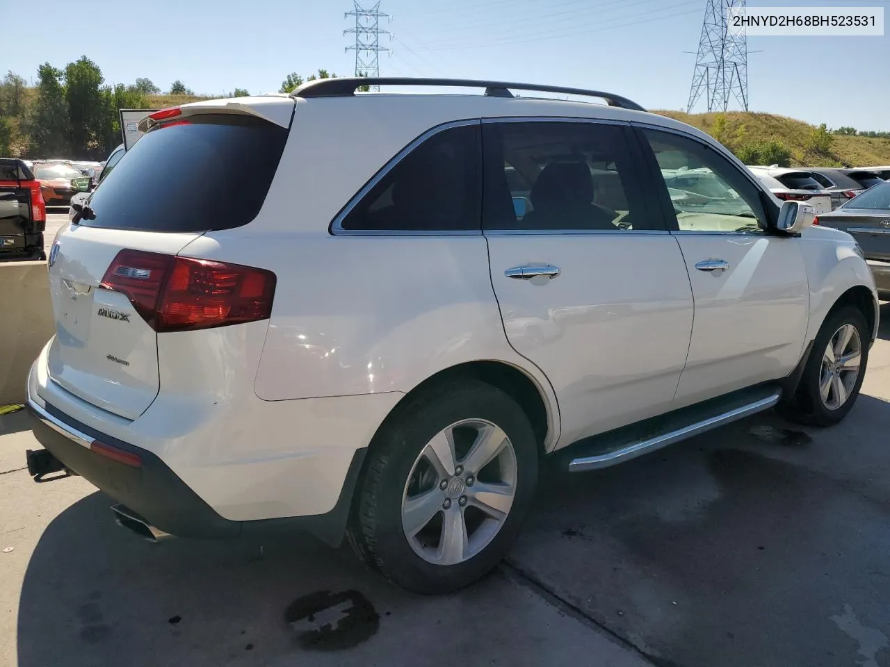 2011 Acura Mdx Technology VIN: 2HNYD2H68BH523531 Lot: 70680264