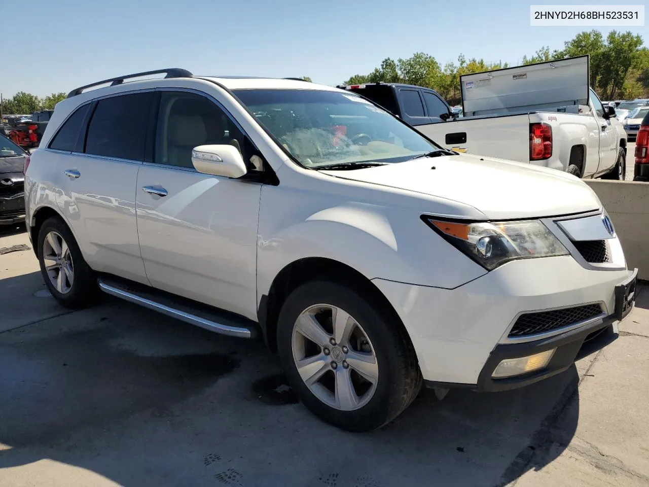 2011 Acura Mdx Technology VIN: 2HNYD2H68BH523531 Lot: 70680264