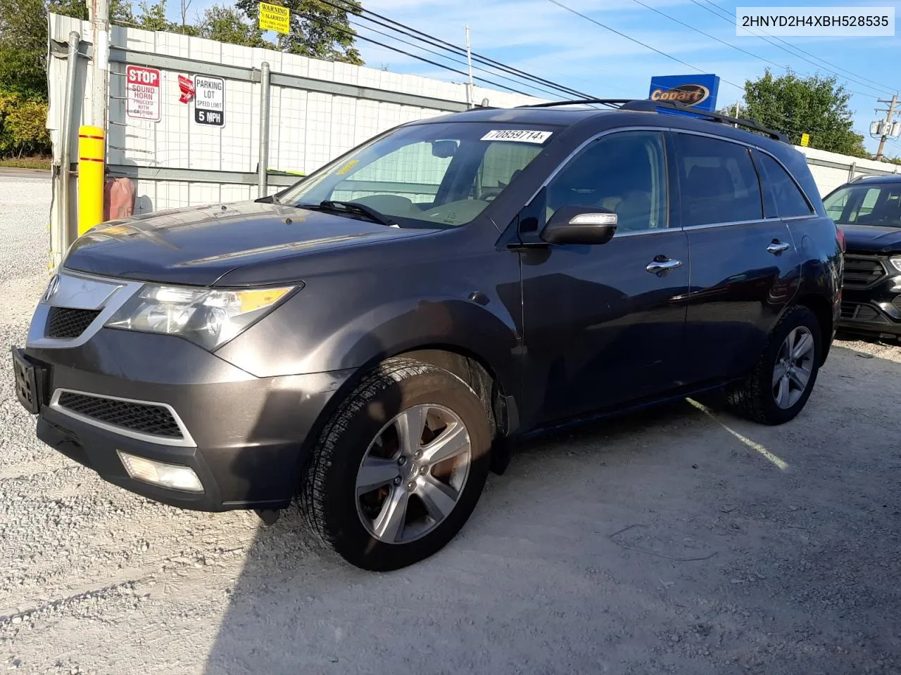 2011 Acura Mdx Technology VIN: 2HNYD2H4XBH528535 Lot: 70859714